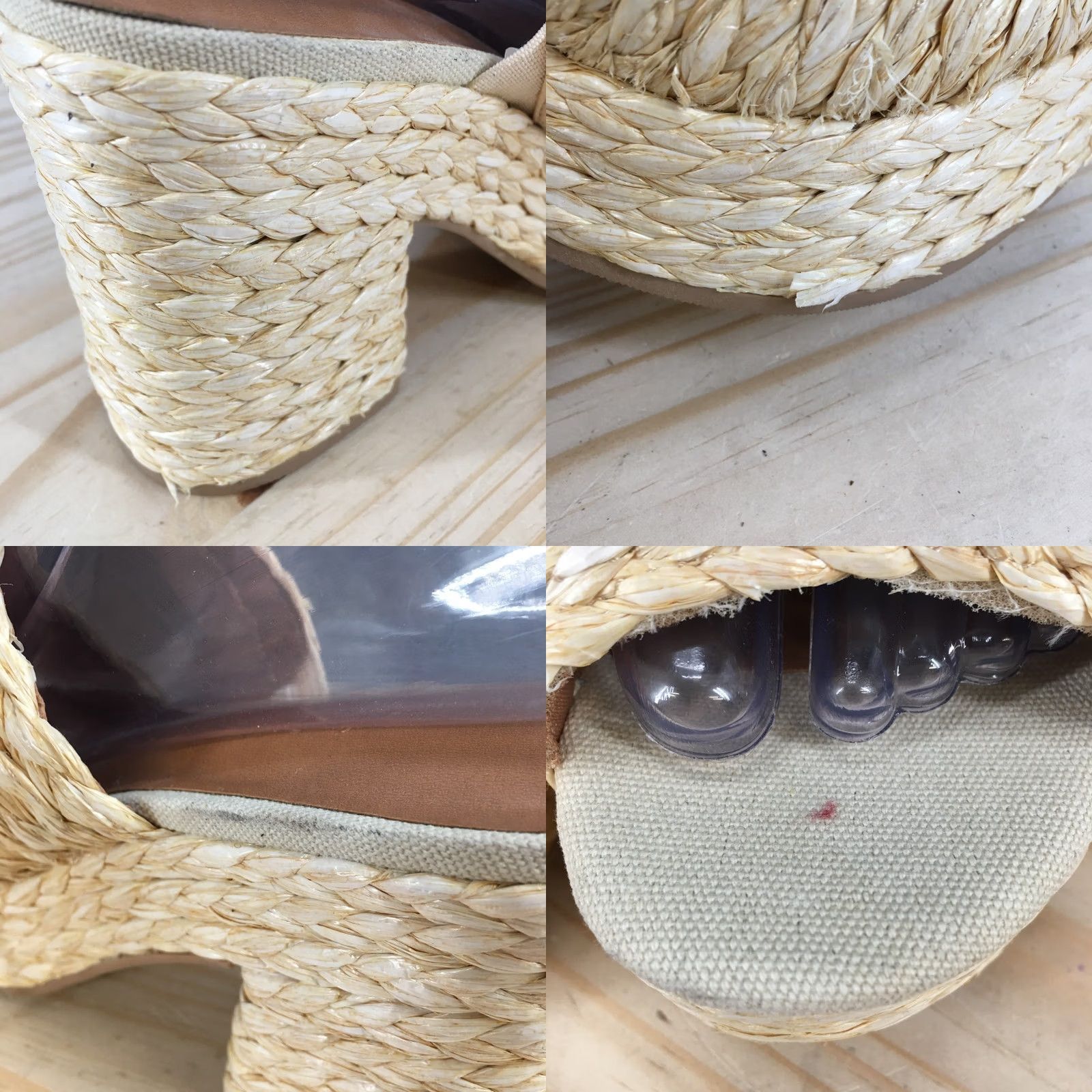 Vintage Universal Thread Sandals Womens 7 Beige Platform Slides Casual Woven Footwear Mens? Size US 7 / IT 37 - 9 Thumbnail