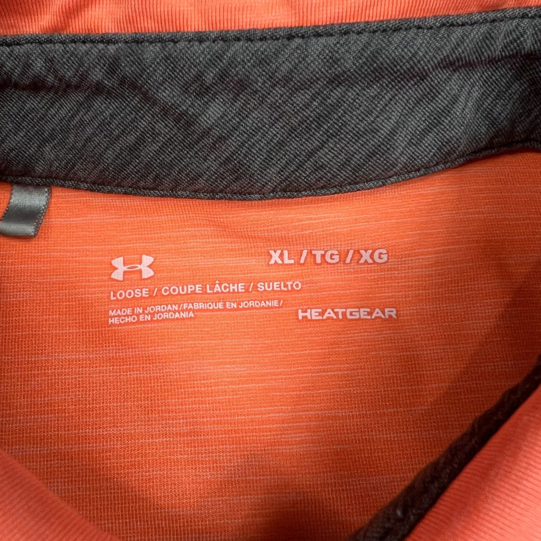 Under Armour Under Armour Polo Shirt Mens XL HeatGear Loose Orange Golf Stretch Embroidered Logo Chest Size US XL / EU 56 / 4 - 4 Thumbnail