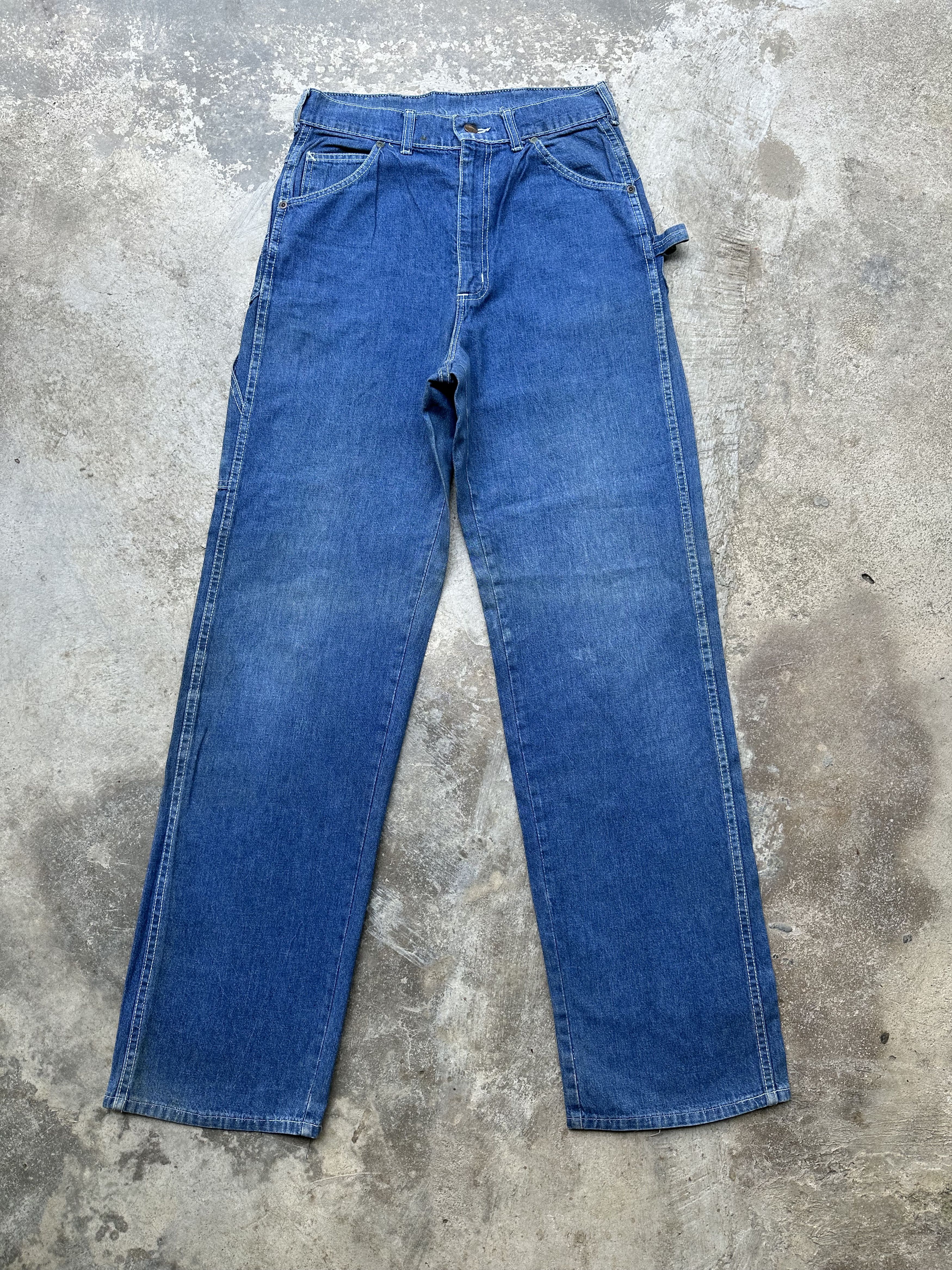 Vintage Vintage 70s Big Yank Carpenter Patina Denim Pant Size US 29 - 2 Thumbnail