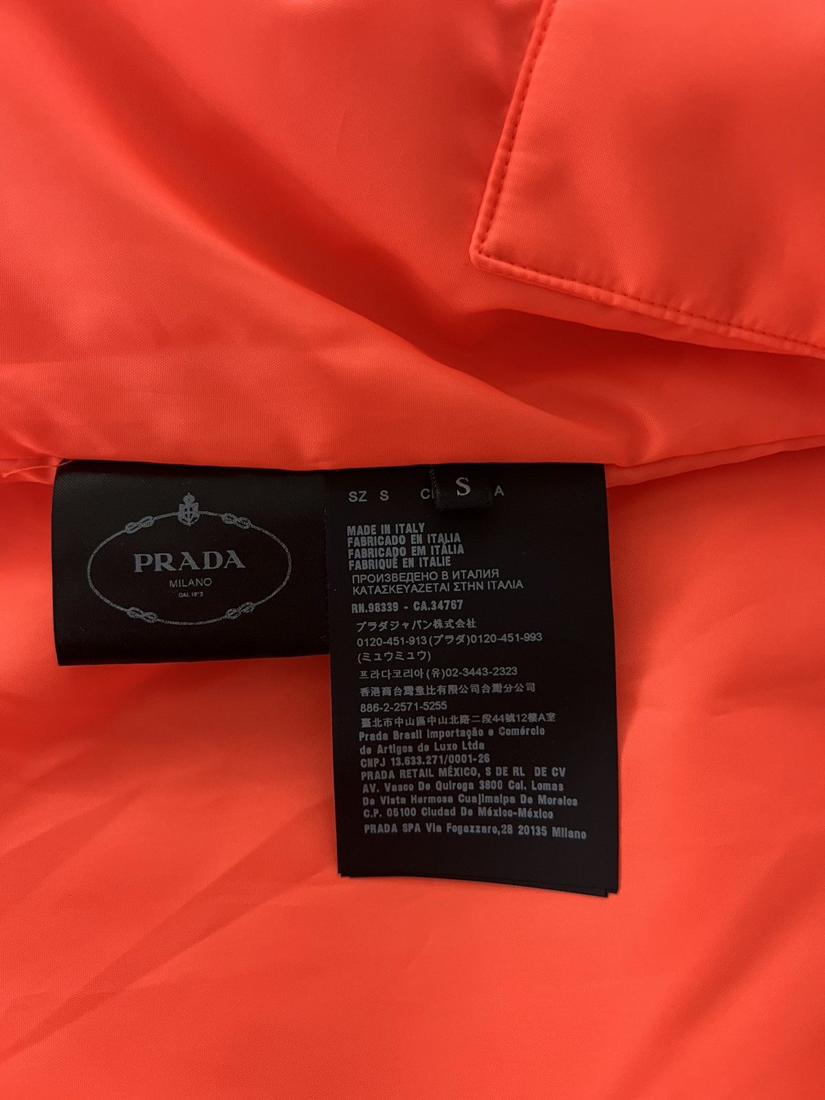 Prada Prada Linea Rossa AW18 Tech Logo Padded Jacket Size US S / EU 44-46 / 1 - 10 Thumbnail