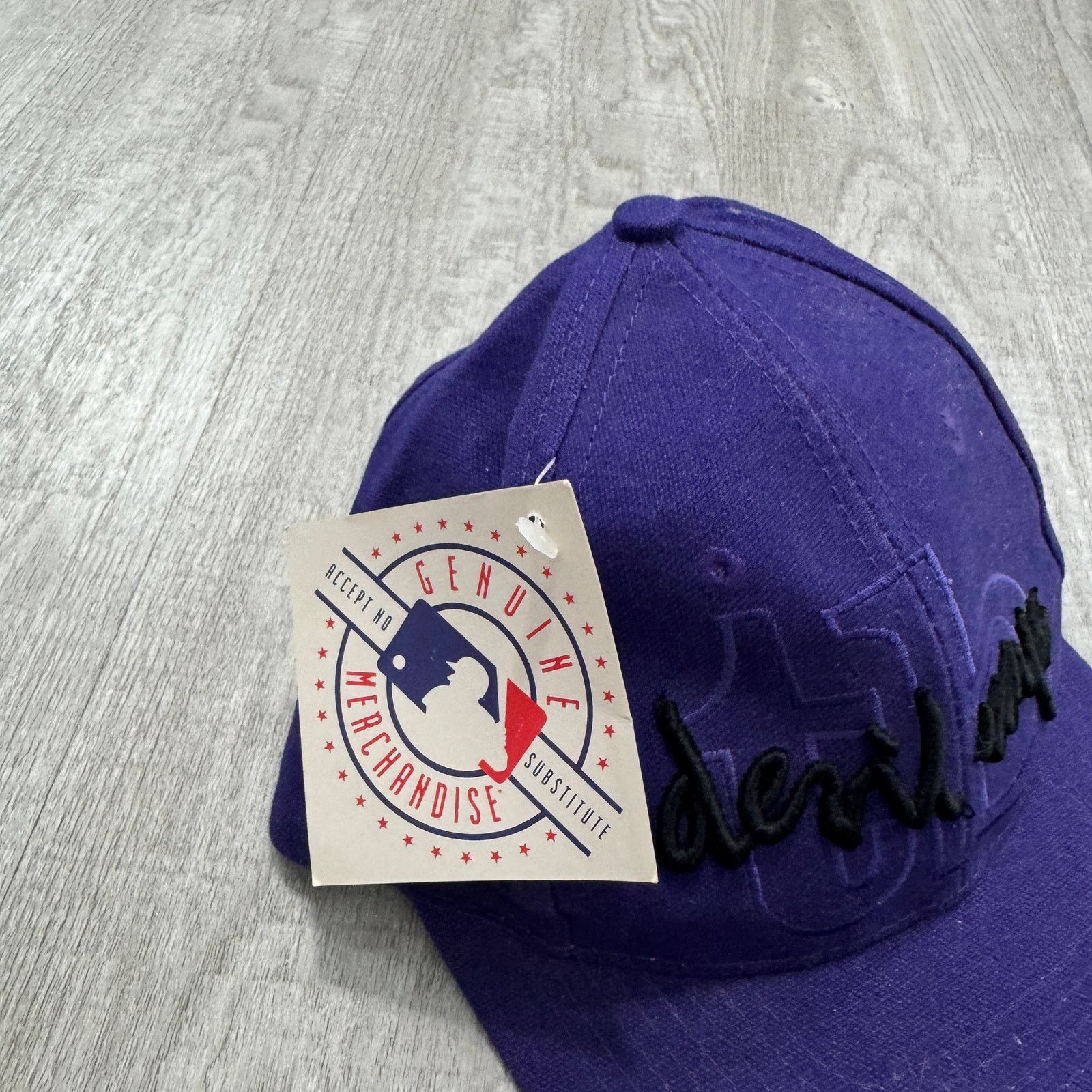 Vintage NWT Tampa Bay Devil Rays Snapback Hat Purple The Game MLB Size ONE SIZE - 3 Thumbnail