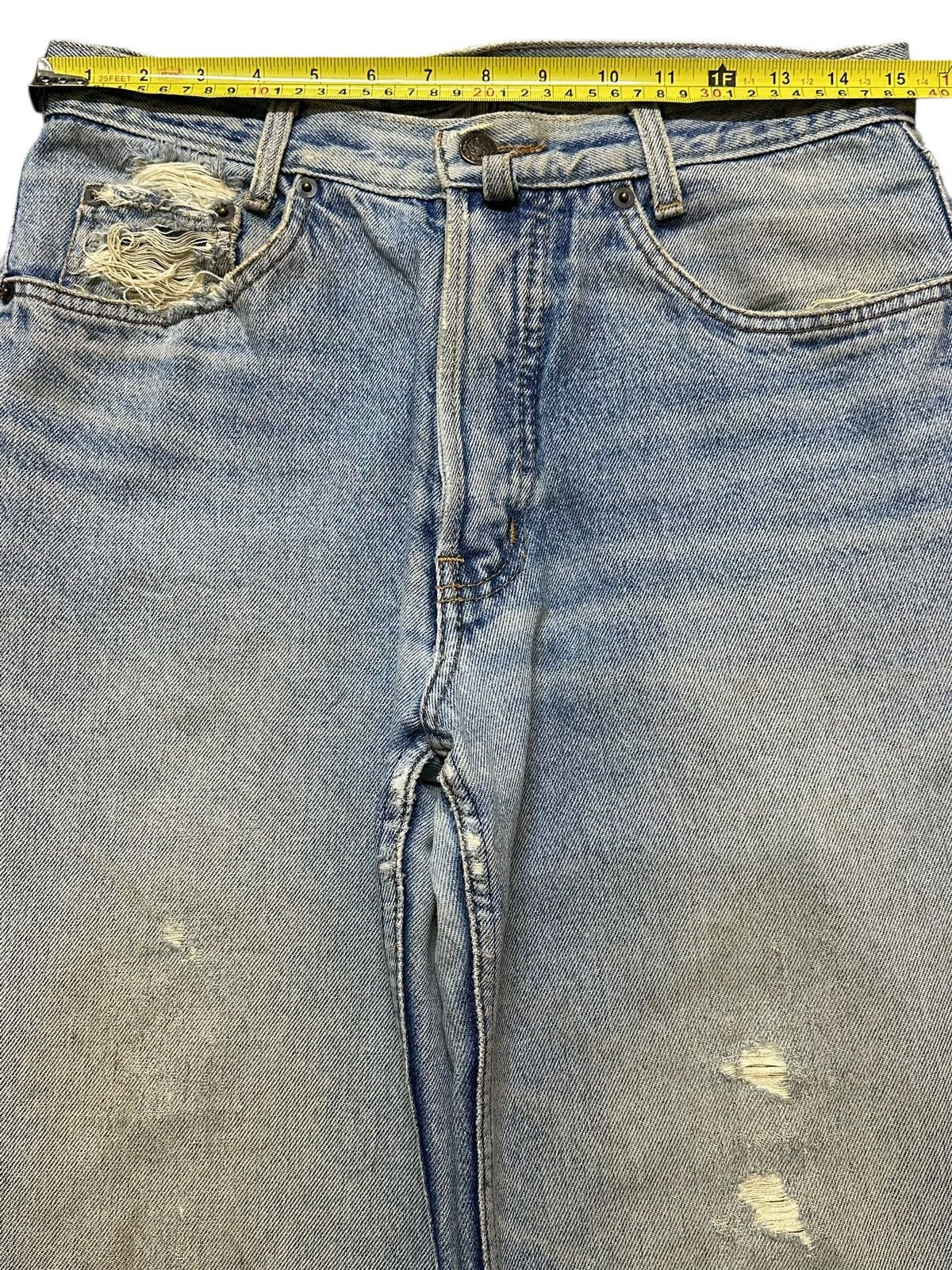 Gant Vintage Japanese Brand Blue Faded Wash Style Distress Jeans Size US 30 / EU 46 - 12 Thumbnail