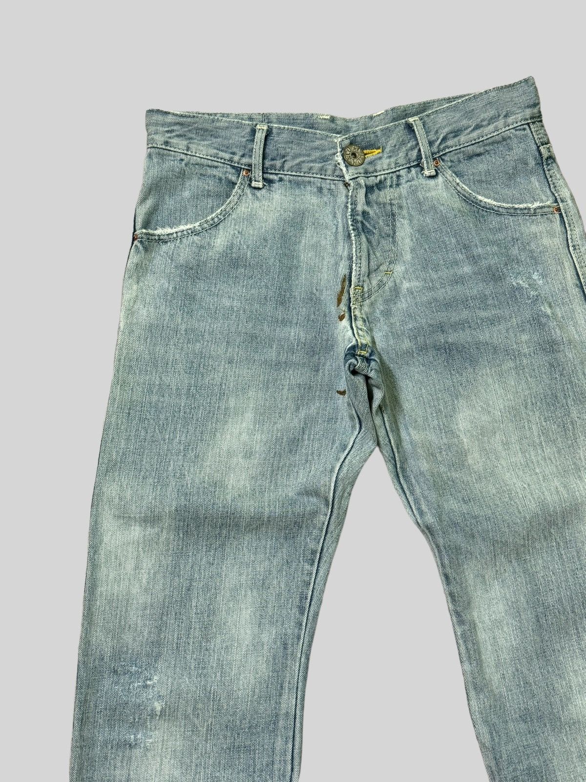 Japanese Brand Distressed COCOLULU Mud WashThrashed Faded Jeans Size US 30 / EU 46 - 4 Thumbnail