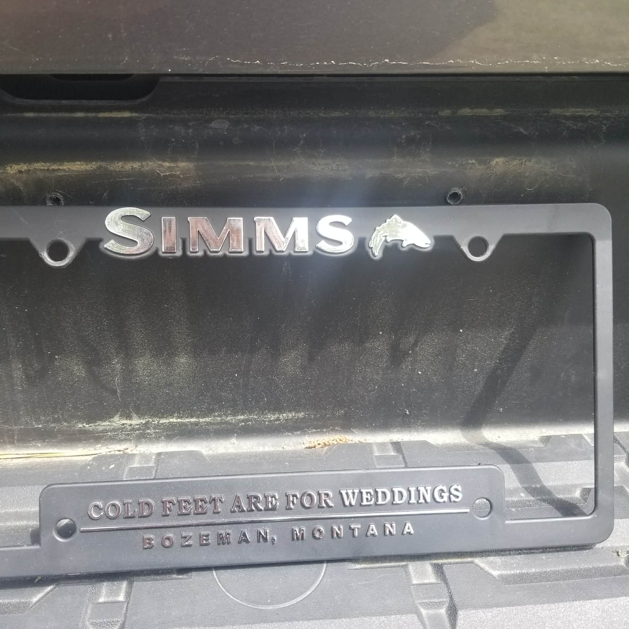 Simms Simms Fishing License Plate Frame Car DEAD STOCK NWT Size ONE SIZE - 6 Thumbnail
