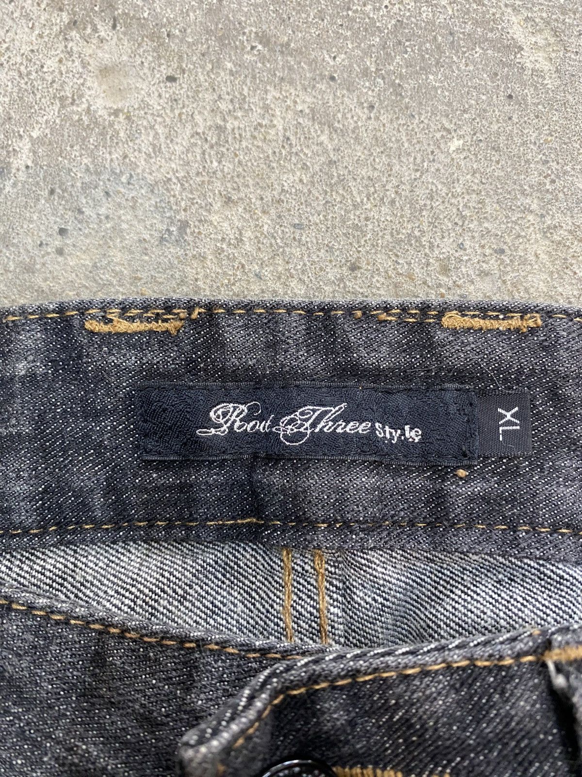 Japanese Brand Root three side laced jeans wash Size US 34 / EU 50 - 5 Thumbnail