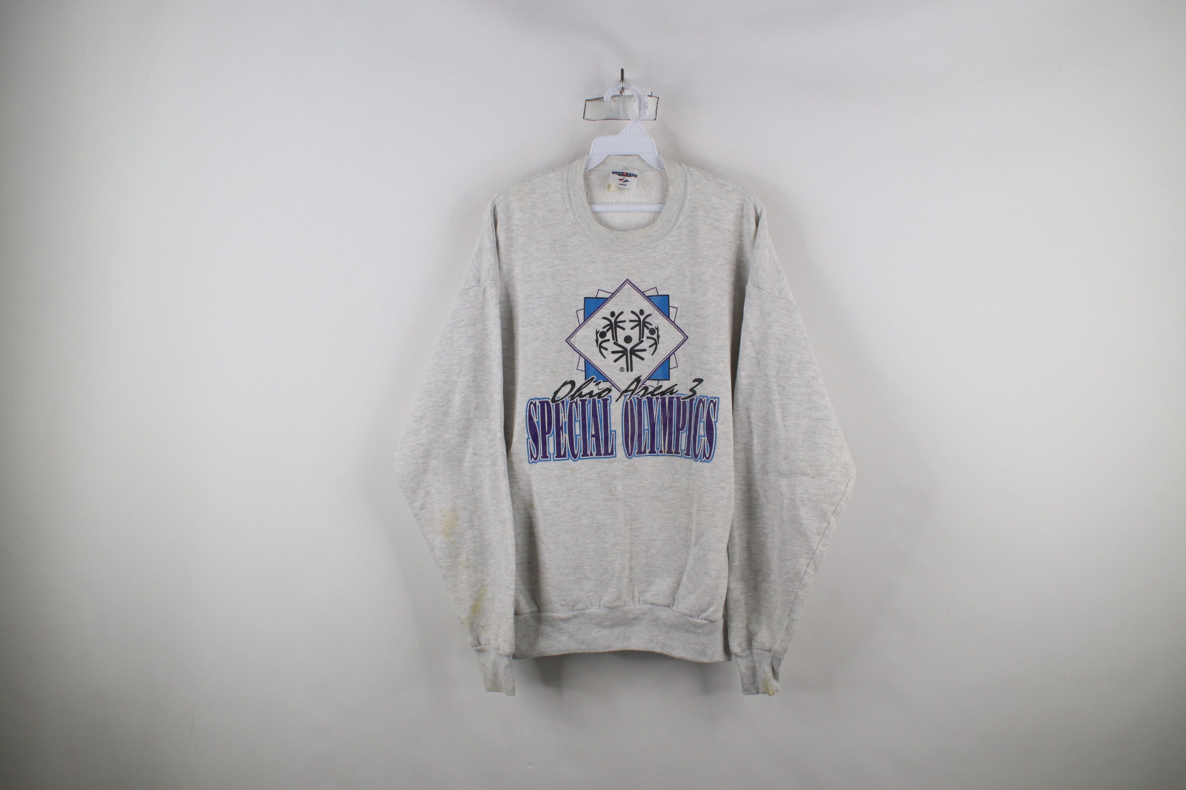 Vintage Vintage 90s Spell Out Special Olympics Ohio Sweatshirt Gray Size US XL / EU 56 / 4 - 1 Thumbnail