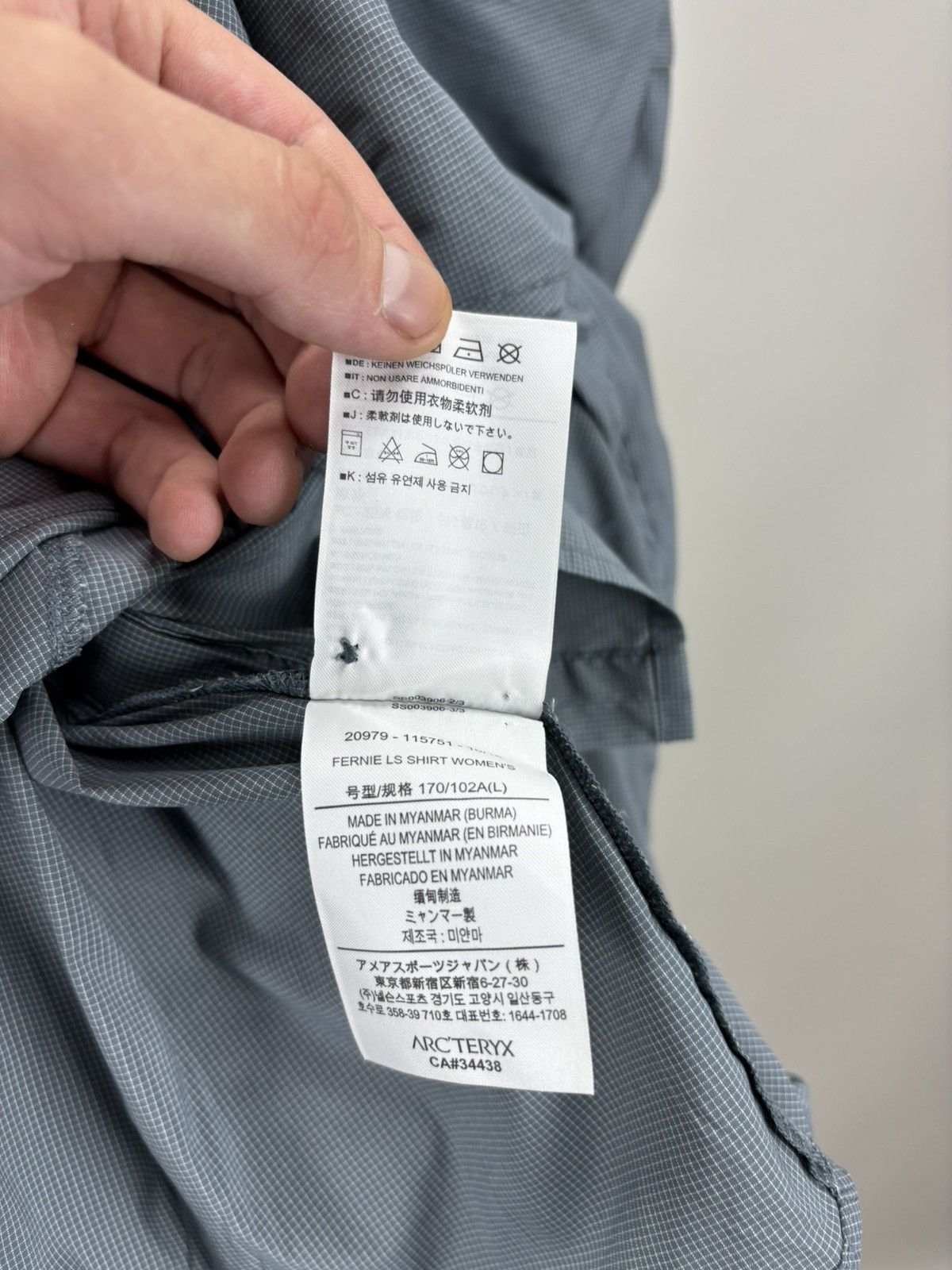 Arc'teryx Womens shirt Arc'teryx Size L Color Blue/Gray Size L / US 10 / IT 46 - 11 Thumbnail