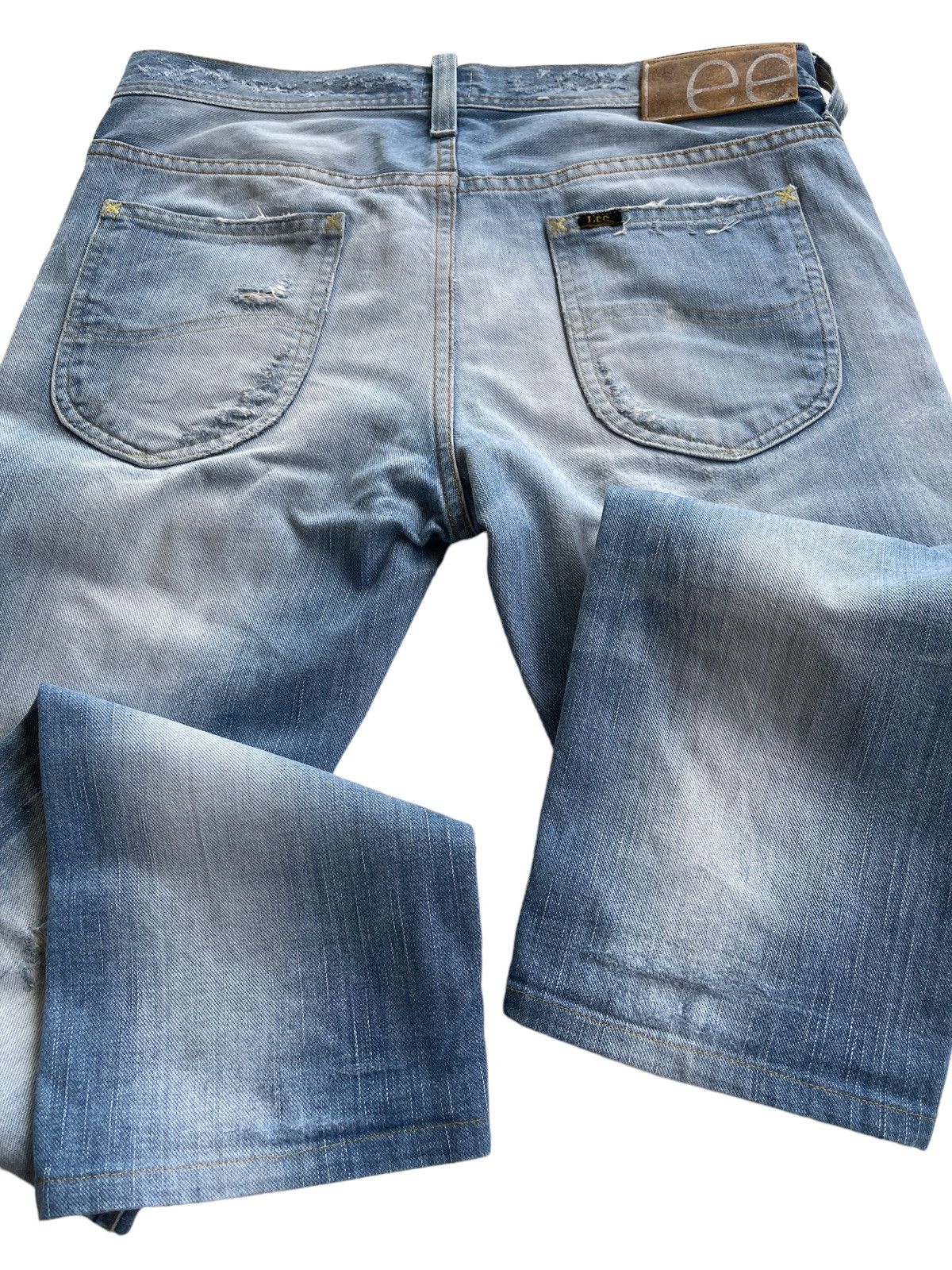 Lee Vintage Lee 101 Men Tapered Distressed Denim Size US 33 - 10 Thumbnail