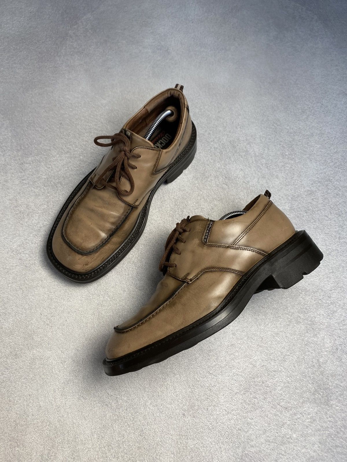 Dockers Dockers Vintage Chunky Leather Platform Boots avant garde Size US 10 / EU 43 - 1 Thumbnail