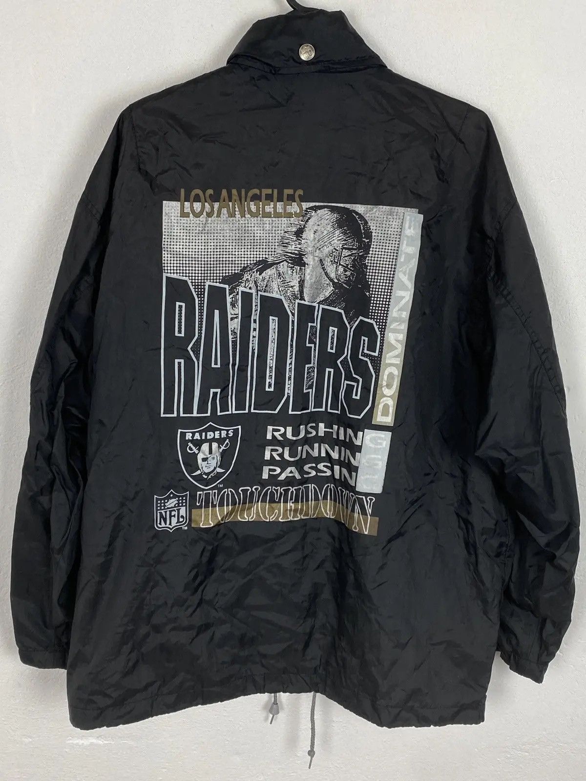 NFL 90s Vintage Los Angeles Raiders Lightweight Button Up Jacket Size US S / EU 44-46 / 1 - 1 Thumbnail