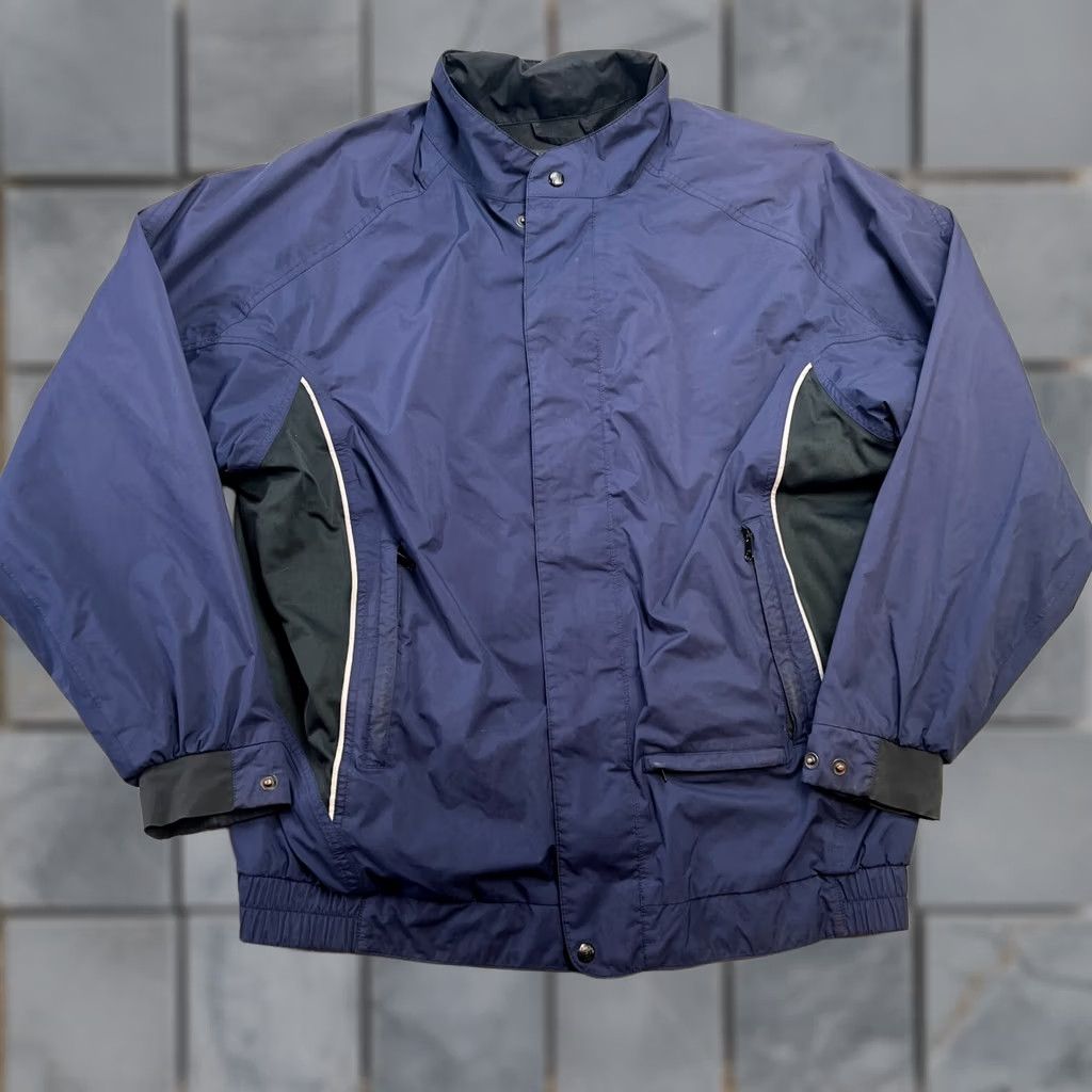 Footjoy FootJoy Dryjoys Jacket Mens Large Navy Blue Waterproof Windbreaker Jacket Size US L / EU 52-54 / 3 - 1 Thumbnail