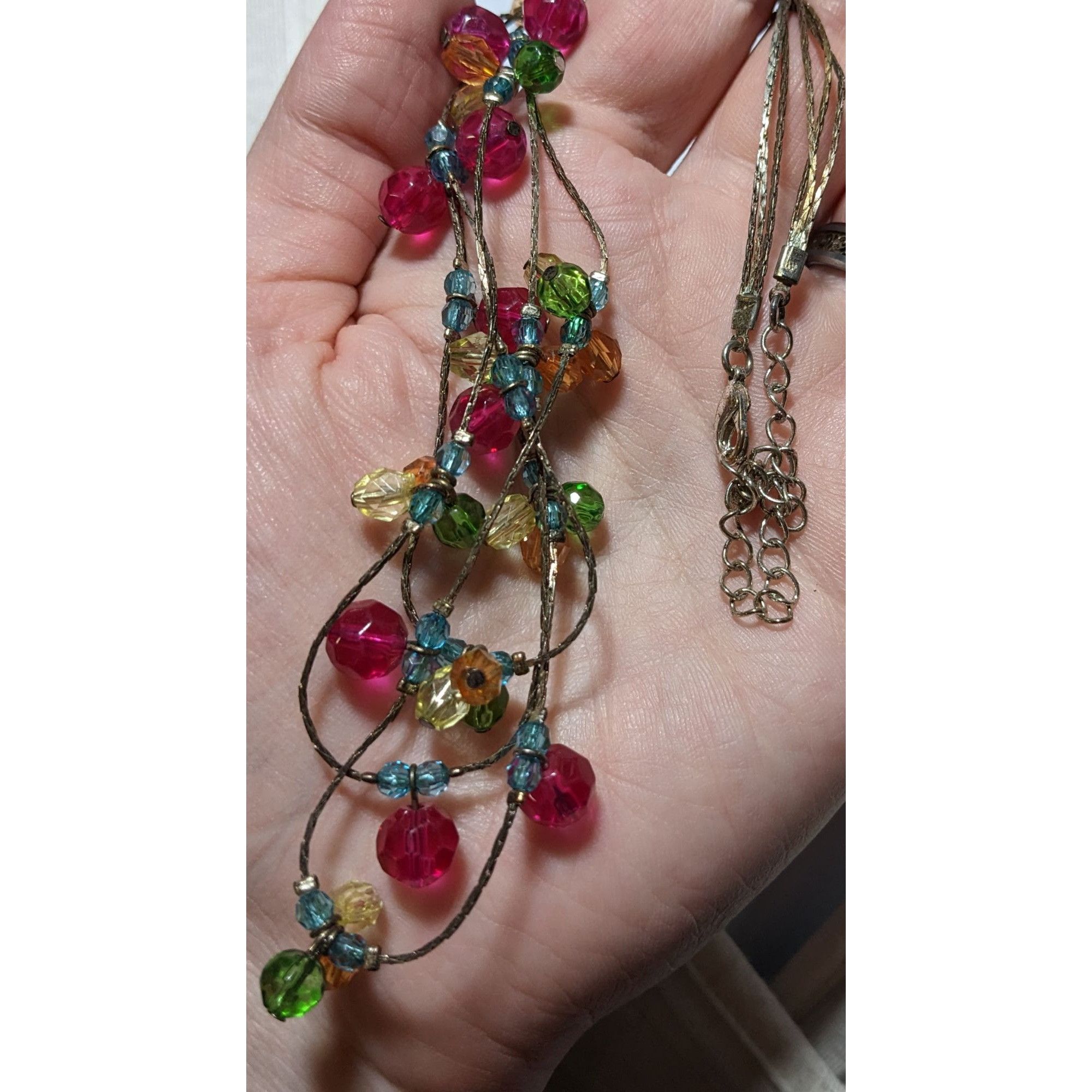 Other Rainbow Multilayer Gem Necklace Size ONE SIZE - 9 Thumbnail