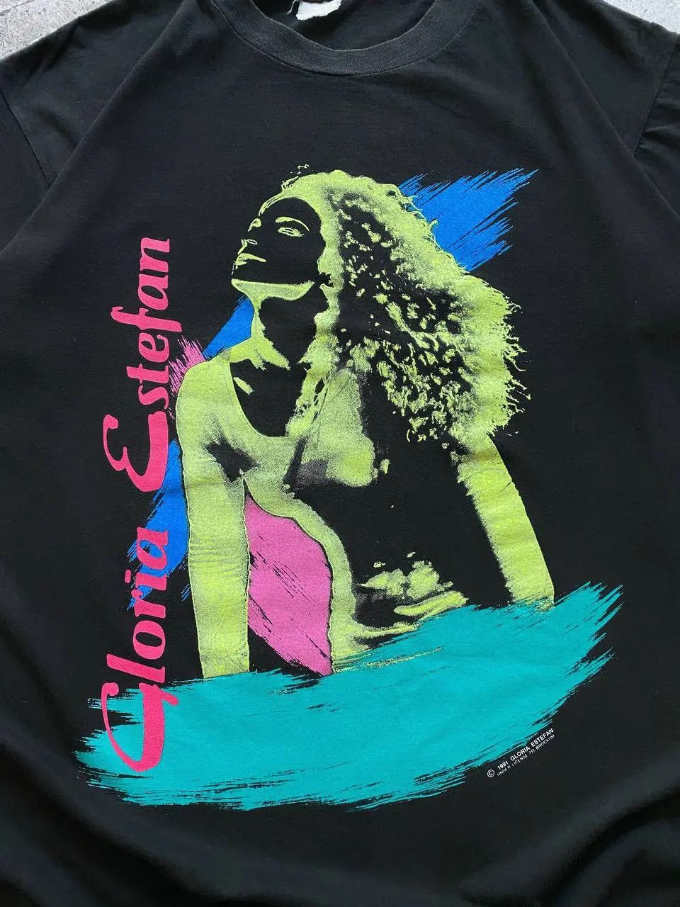 Vintage VINTAGE 1991 GLORIA ESTEFAN INTO LIGHT TOUR BROCKUM T SHIRT Size US L / EU 52-54 / 3 - 4 Thumbnail
