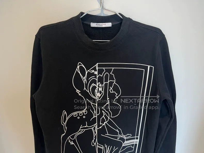 Givenchy Givenchy Deer Men's Long Sleeve Round Neck Classic Casual Size US XS / EU 42 / 0 - 3 Thumbnail