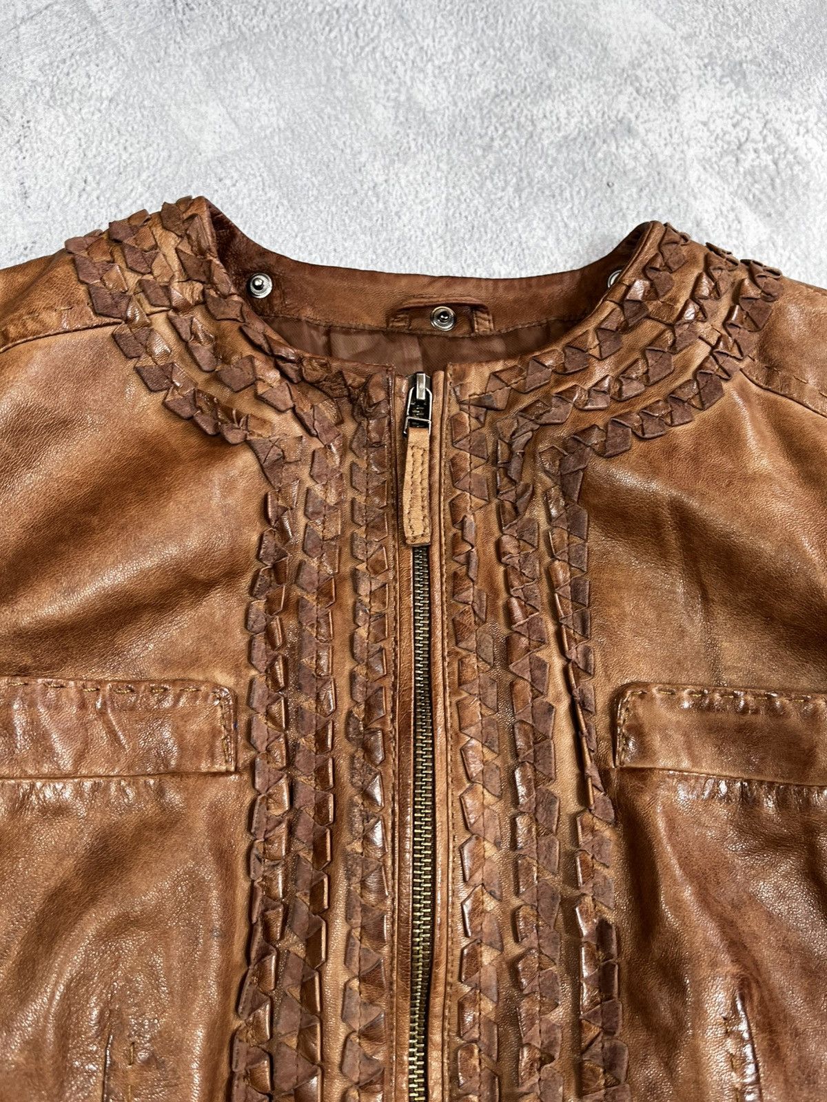 Vintage Vintage Leather retro style jacket streetwear size L Size L / US 10 / IT 46 - 4 Thumbnail