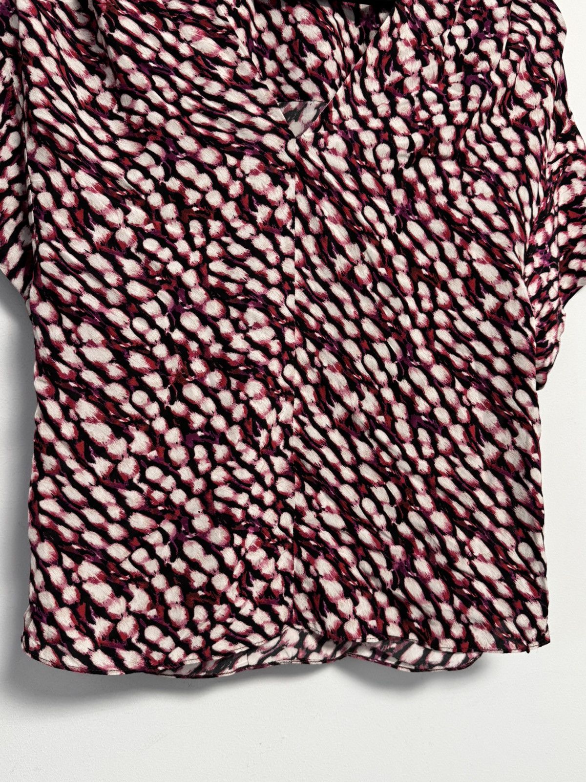Isabel Marant Isabel Marant Etoile Women's 34 Delocia Top V Neck Rasbberry Size XXS / US 00 / IT 34 - 5 Thumbnail