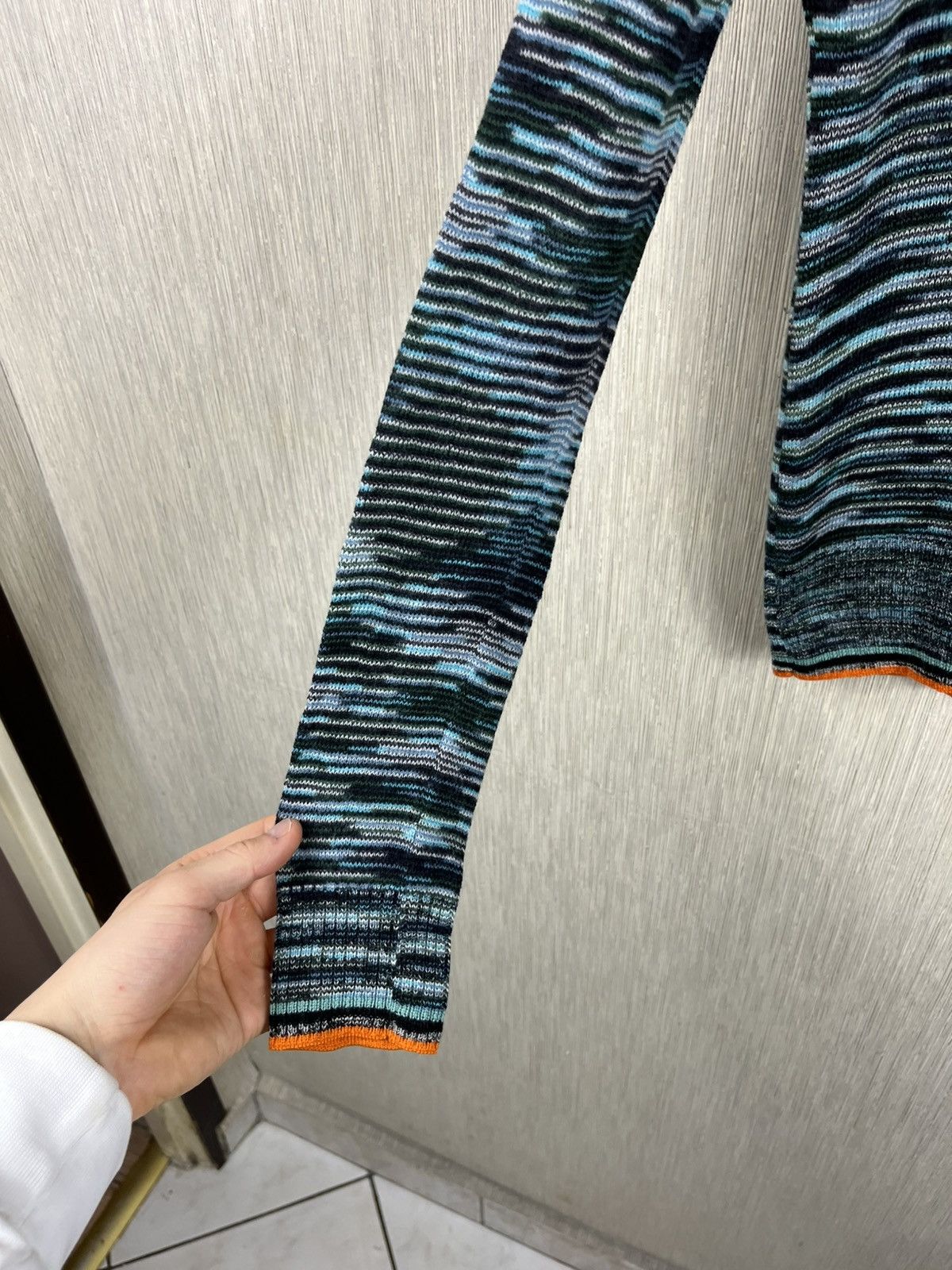Missoni Missoni wool colorful thin sweater turtleneck patterned Size M / US 6-8 / IT 42-44 - 9 Thumbnail