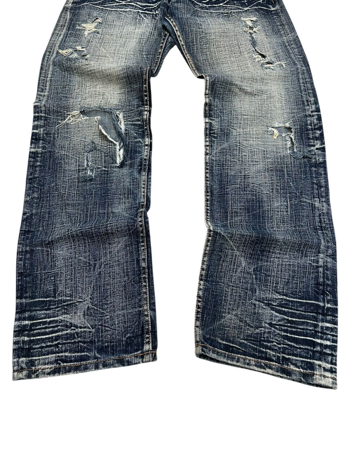 GOSTAR DE FUGA Sorridere Jean Denim Washed Black Distressed Size US 33 - 3 Thumbnail