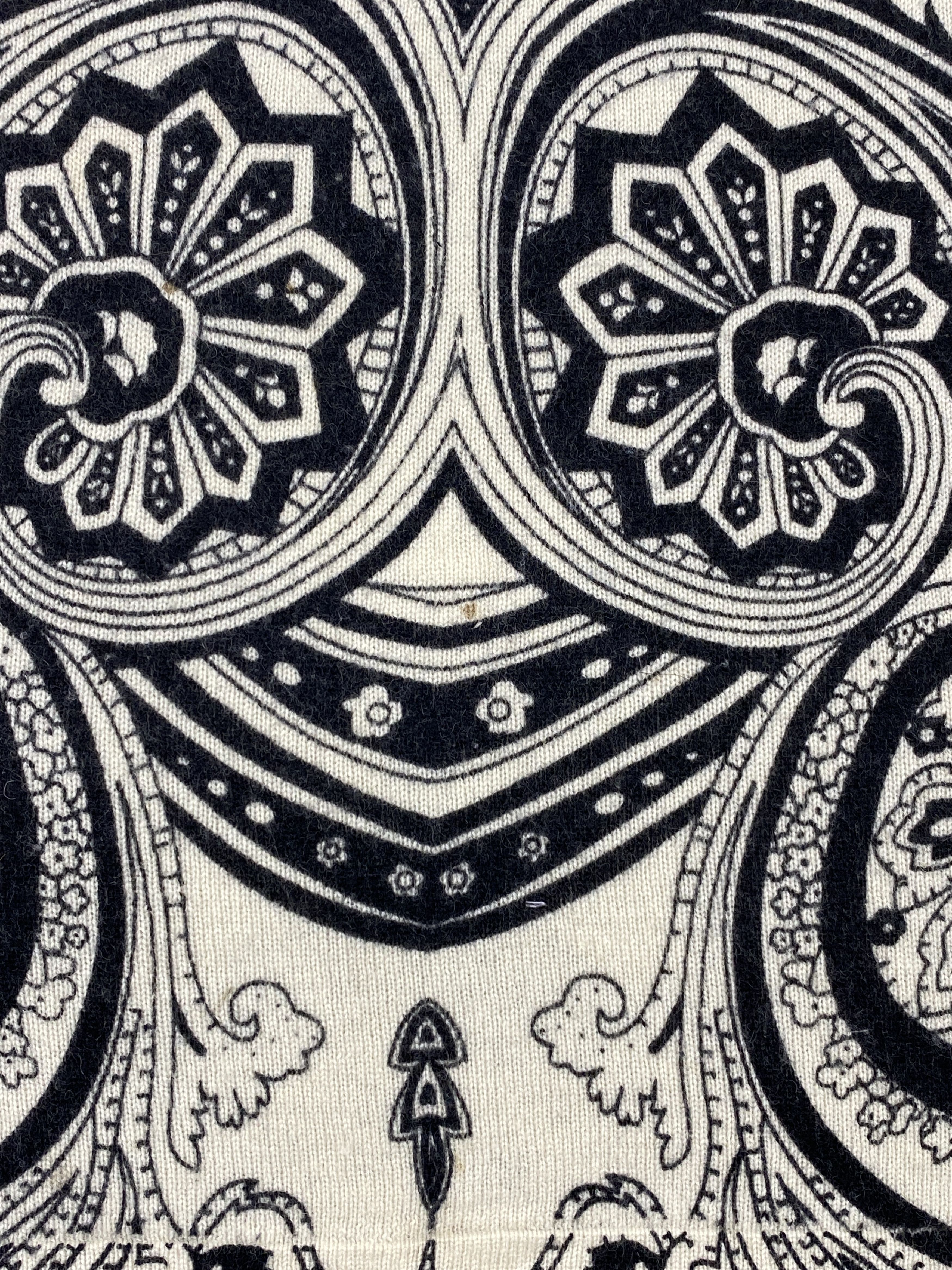 Other Codello Paisley Black White Scarf Muffler - SC0028 Size ONE SIZE - 4 Thumbnail
