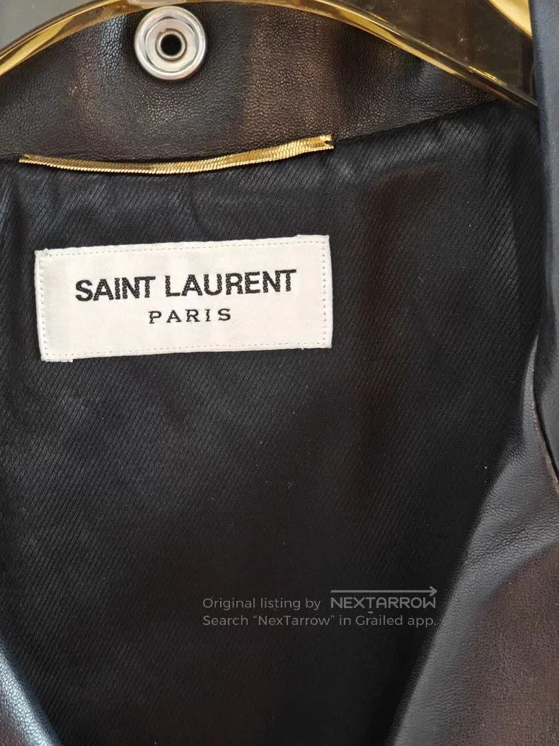Saint Laurent Paris Saint Laurent Paris Sheepskin Leather Jacket Size M / US 6-8 / IT 42-44 - 6 Thumbnail