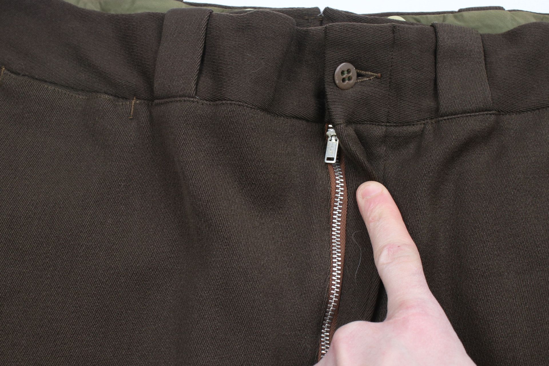 Vintage Vintage 50s Military Wool Blend Wide Leg Pants Trousers Size US 36 / EU 52 - 7 Thumbnail