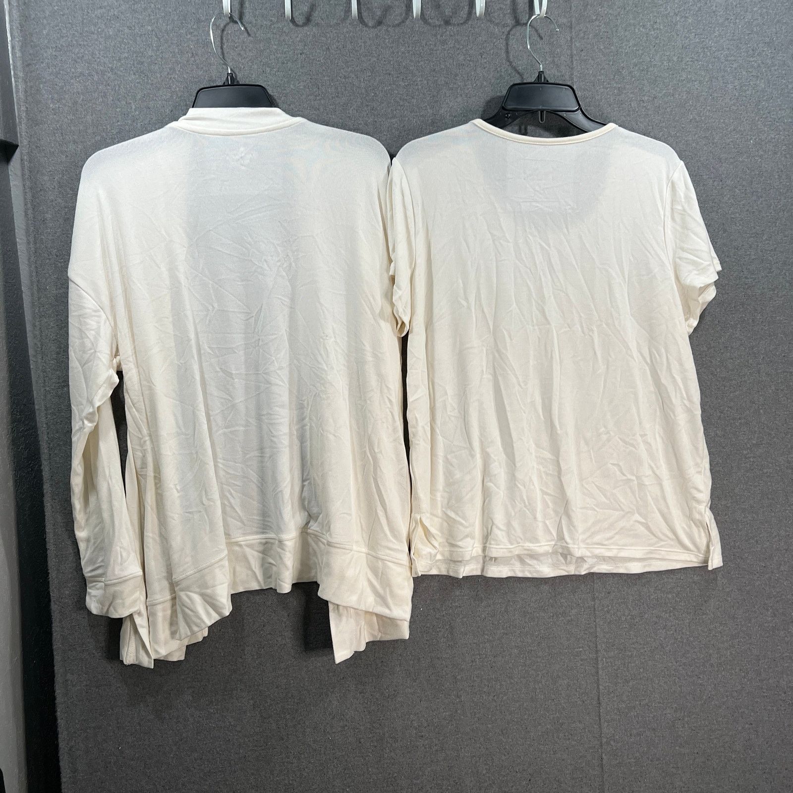 Other Cuddl Duds Seriously Soft 2-Piece Tee & Wrap Set Hthr Porcel Size L / US 10 / IT 46 - 2 Thumbnail