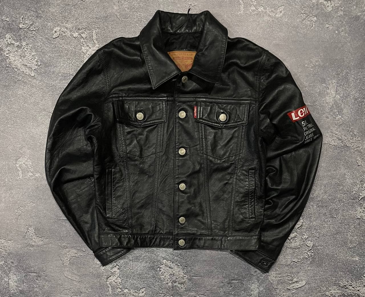 Levi's Vintage Clothing × Vintage Vintage Levi’s Natural Leather Jacket Size S / US 4 / IT 40 - 1 Thumbnail