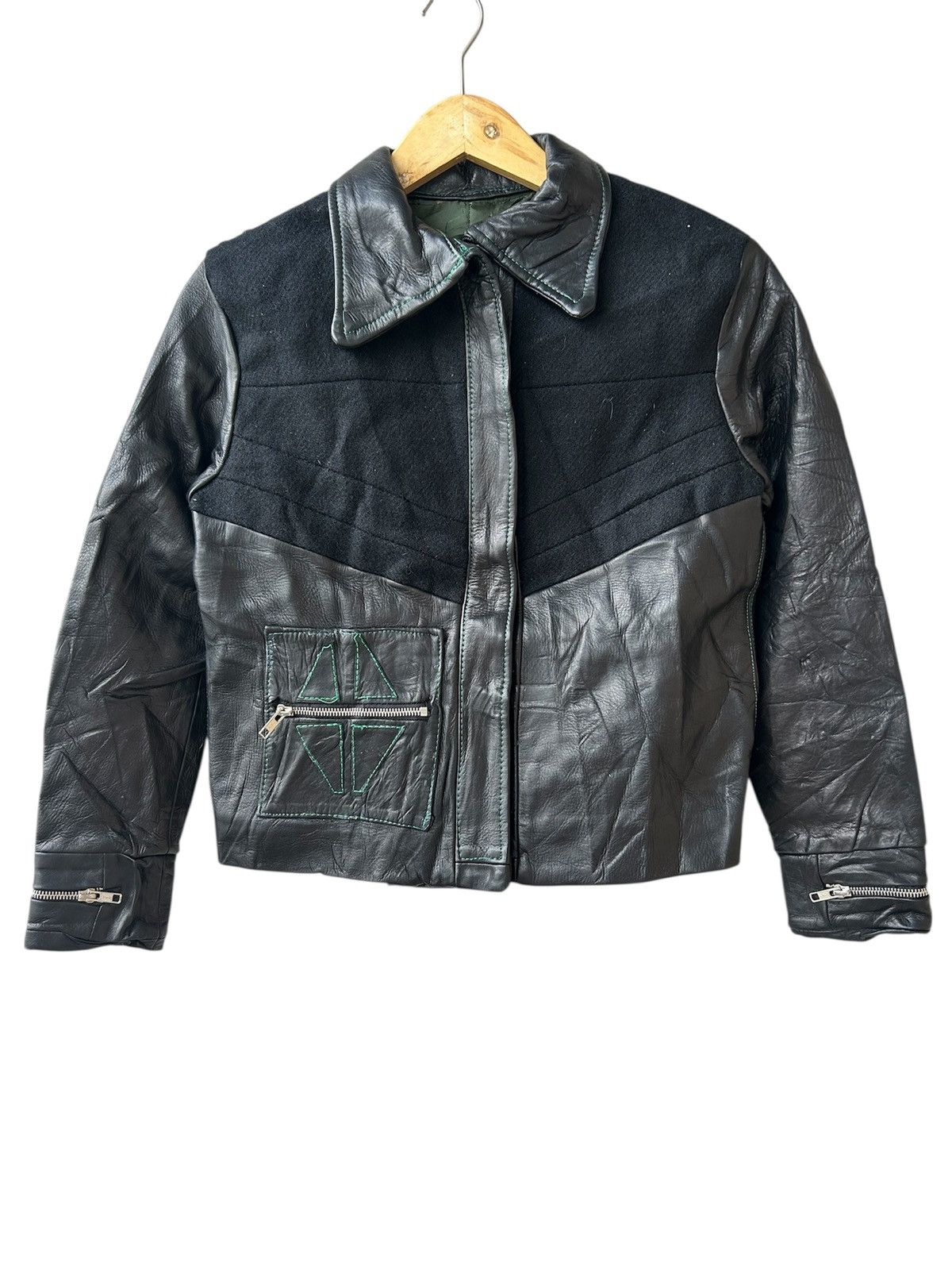 No Future No Future Hand Painted Custom Leather Jacket Size S / US 4 / IT 40 - 2 Thumbnail
