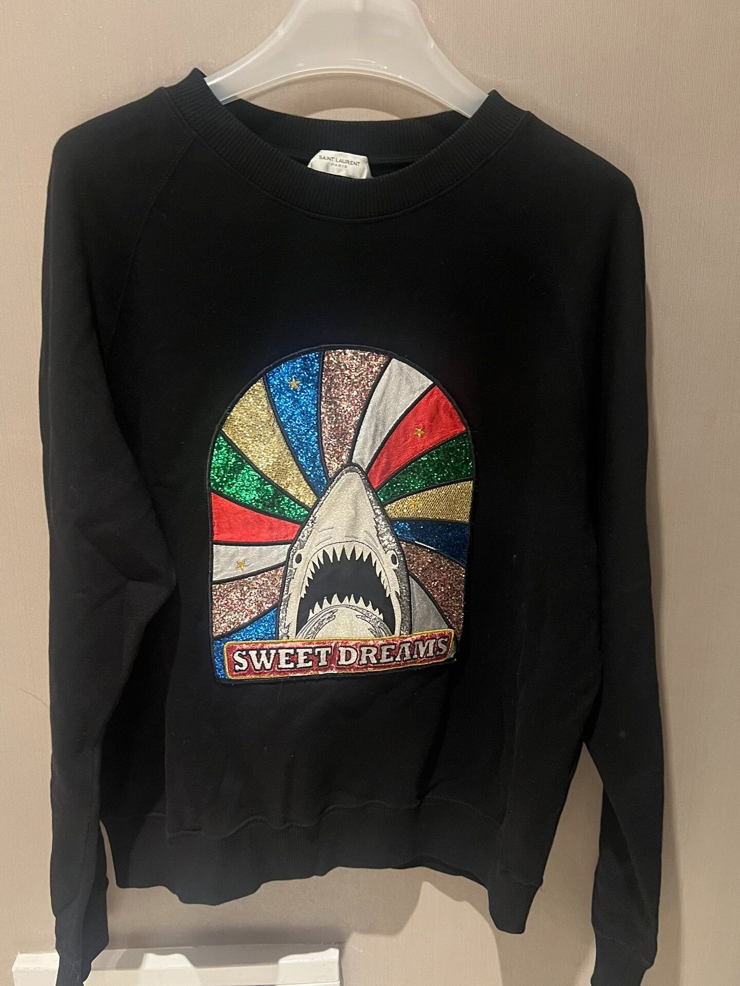 Saint Laurent Paris Saint Laurent Black Hoodie Size L Size US L / EU 52-54 / 3 - 1 Thumbnail