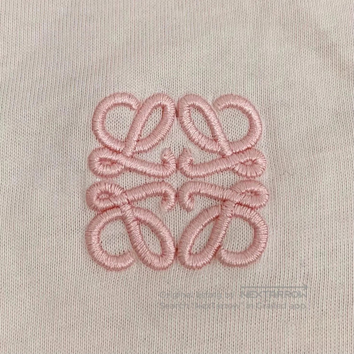 Loewe Loewe Logo Embroidered Cotton Short Sleeve T-shirt. Size US M / EU 48-50 / 2 - 5 Thumbnail