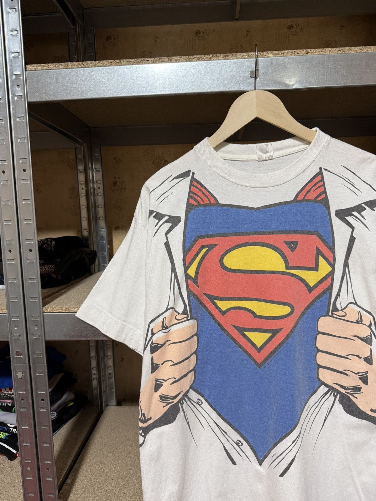 DC Comics × Vintage Vintage 1994 Superman DC Comics Movie Cartoon Retro T-Shirt Size US XL / EU 56 / 4 - 3 Thumbnail