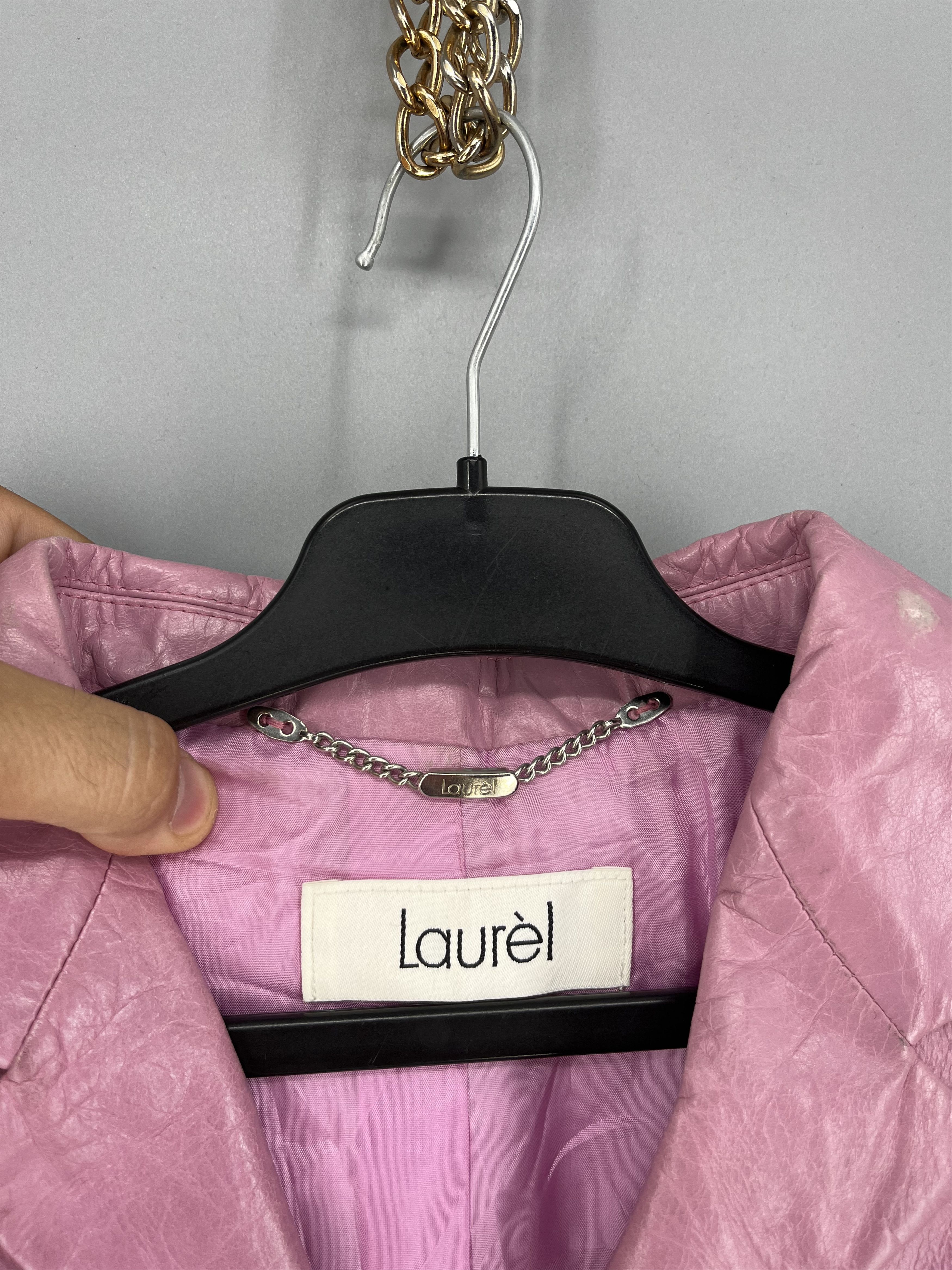 Laurel Leather biker jacket Laurel Pink size 38FR in Leather Size S / US 4 / IT 40 - 7 Thumbnail