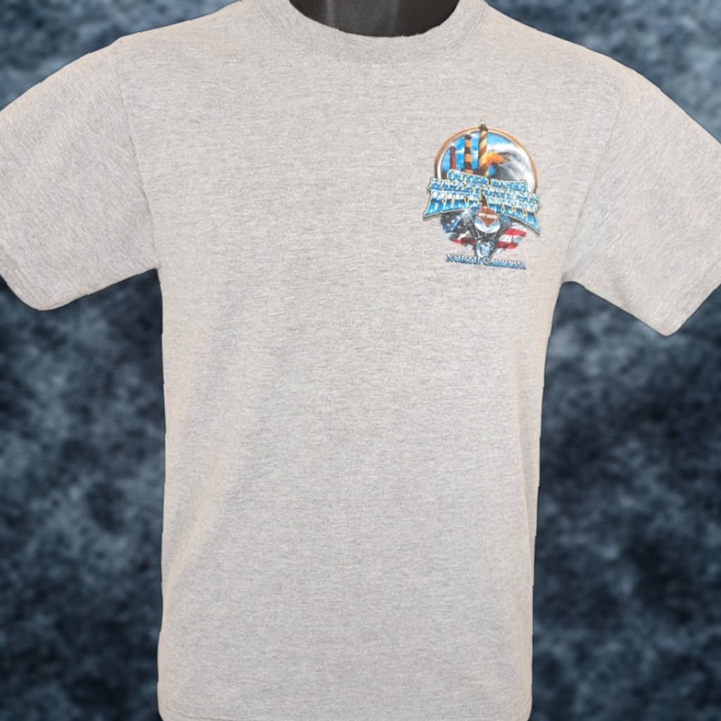 Harley Davidson Harley-Davidson T Shirt Mens Size S Gray 2020 Outer Banks Bike Week NC Souvenir Travel Motorcycle Biker Double-Sided Crew Neck Short Sleeve Cotton Size US S / EU 44-46 / 1 - 1 Thumbnail
