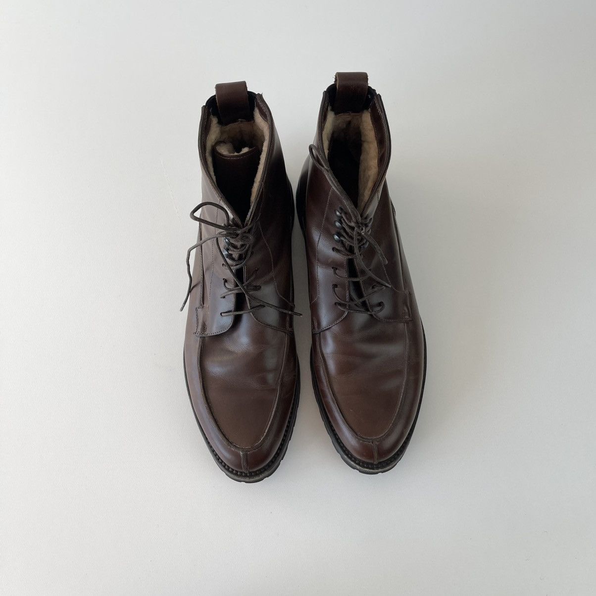 Franceschetti Franceschetti 0011 Leather Winter Vibram Lace-Up Boots Brown Size US 6.5 / EU 39-40 - 5 Thumbnail