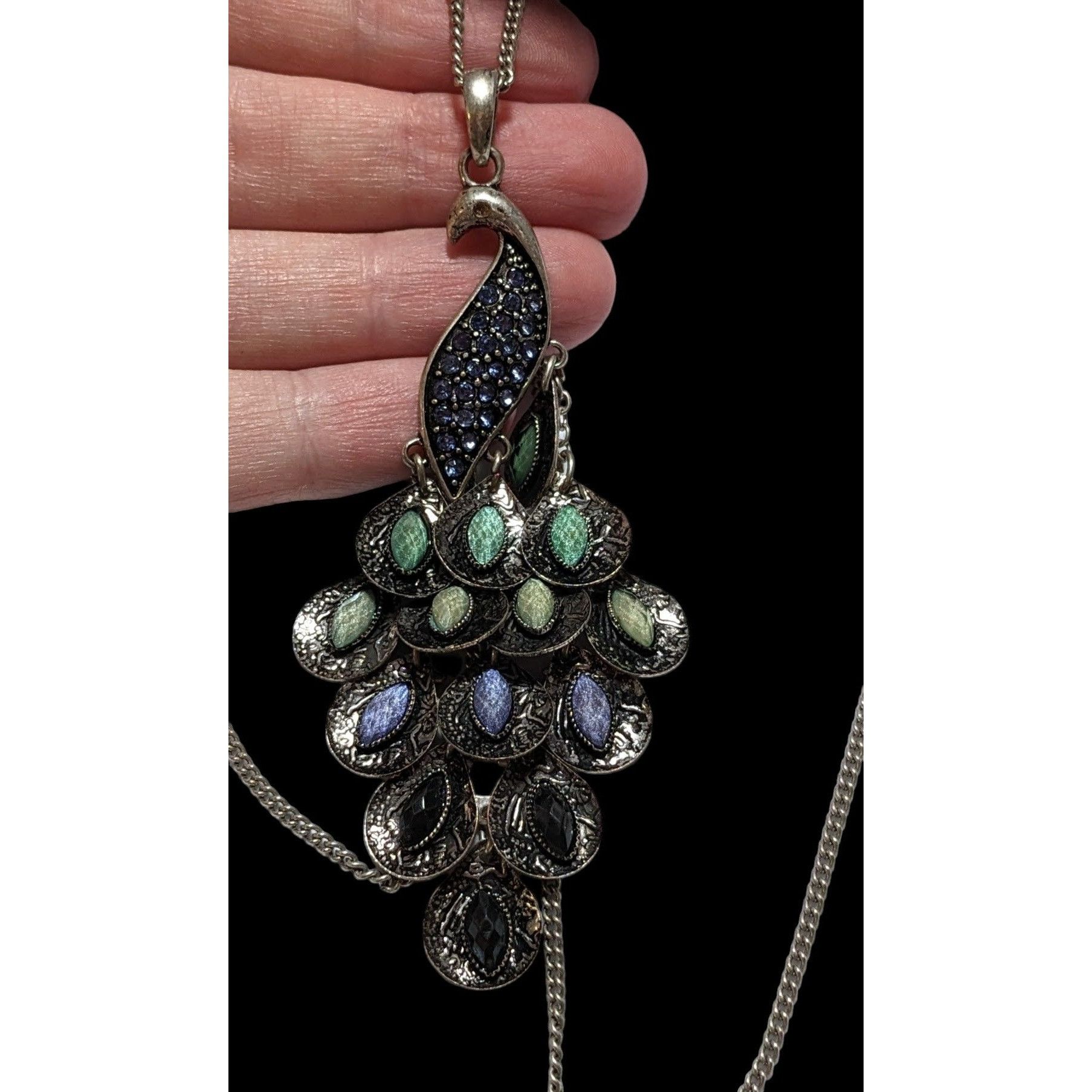 Other Blue Bohemian Peacock Necklace Size ONE SIZE - 3 Thumbnail