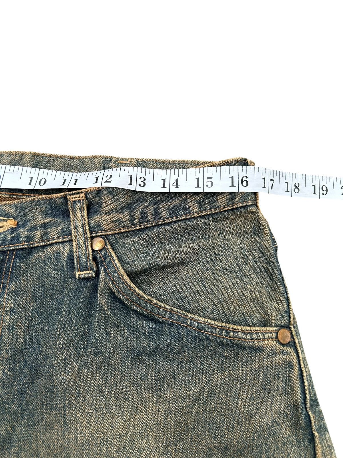 Kapital VINTAGE WRANGLER SELVEDGE BAGGY RUSTY DENIM JEANS Size US 33 - 15 Thumbnail