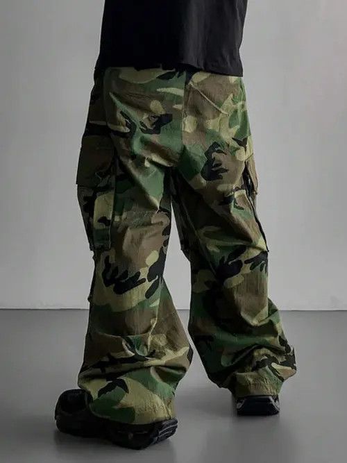 Japanese Brand Vintage RETRO Cargo Camo pants Size US 30 / EU 46 - 2 Thumbnail