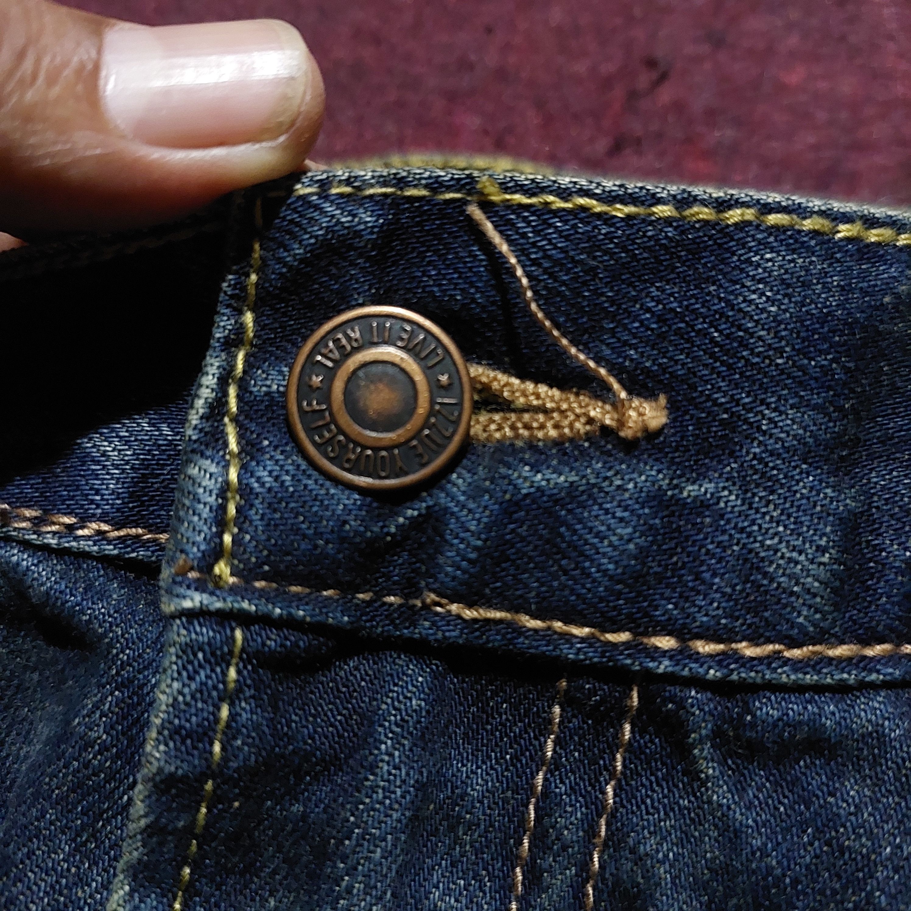 izzue Izzue Japan patchwork blue denim Size US 33 - 11 Thumbnail