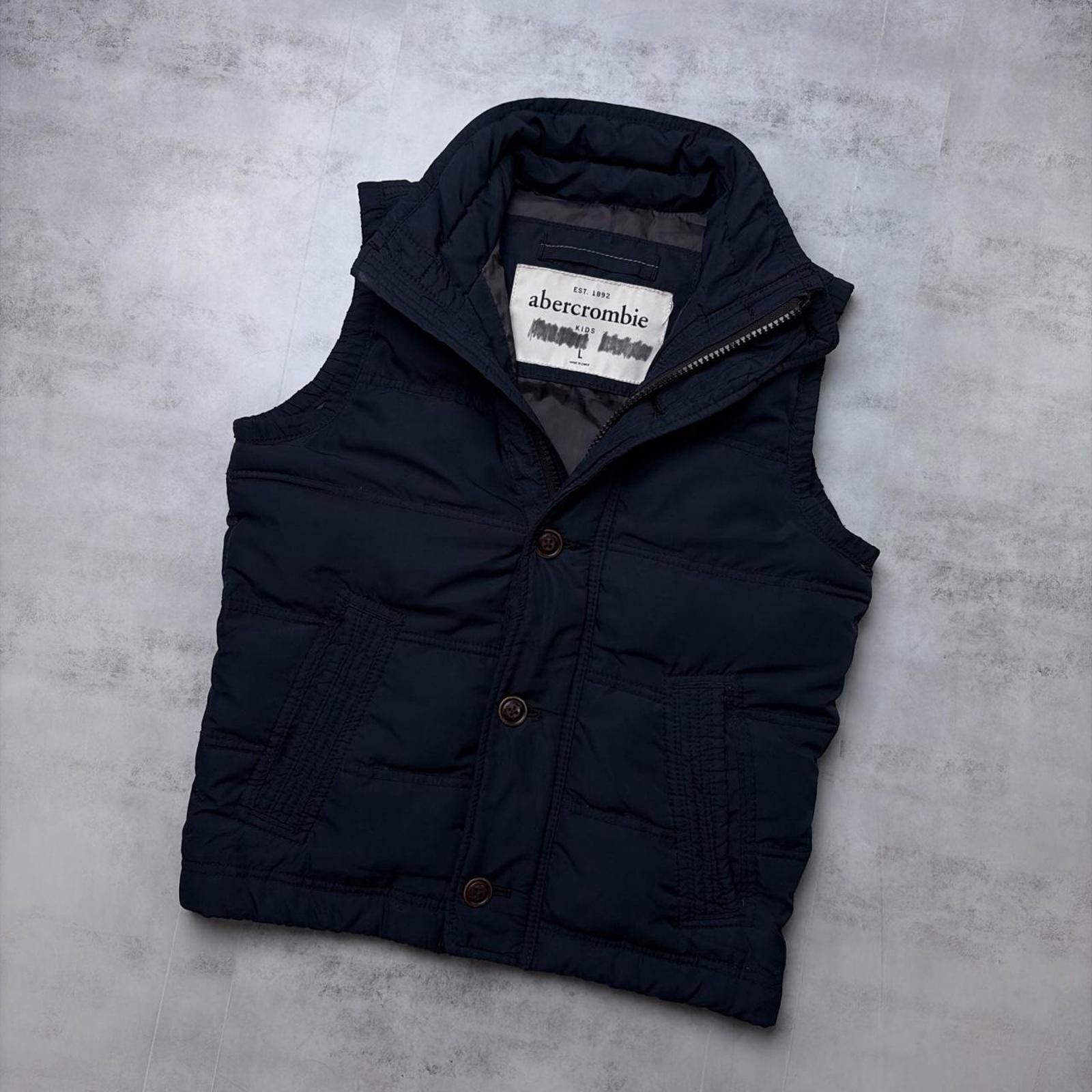 Abercrombie & Fitch Y2K Navy Abercrombie & Fitch Grunge Puffer Vest Size M / US 6-8 / IT 42-44 - 2 Thumbnail