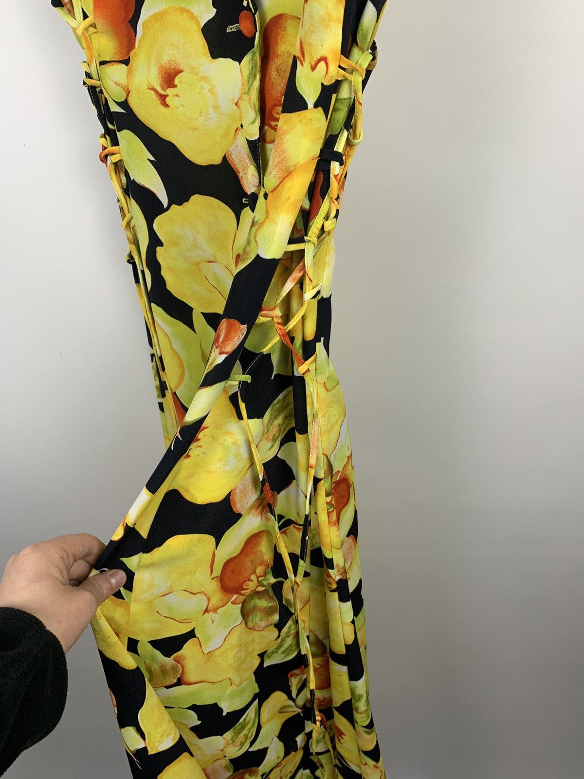 Joseph Ribkoff 1990’s Vintage Joseph Ribkoff Floral Maxi Dress Size 8 Size M / US 6-8 / IT 42-44 - 8 Thumbnail