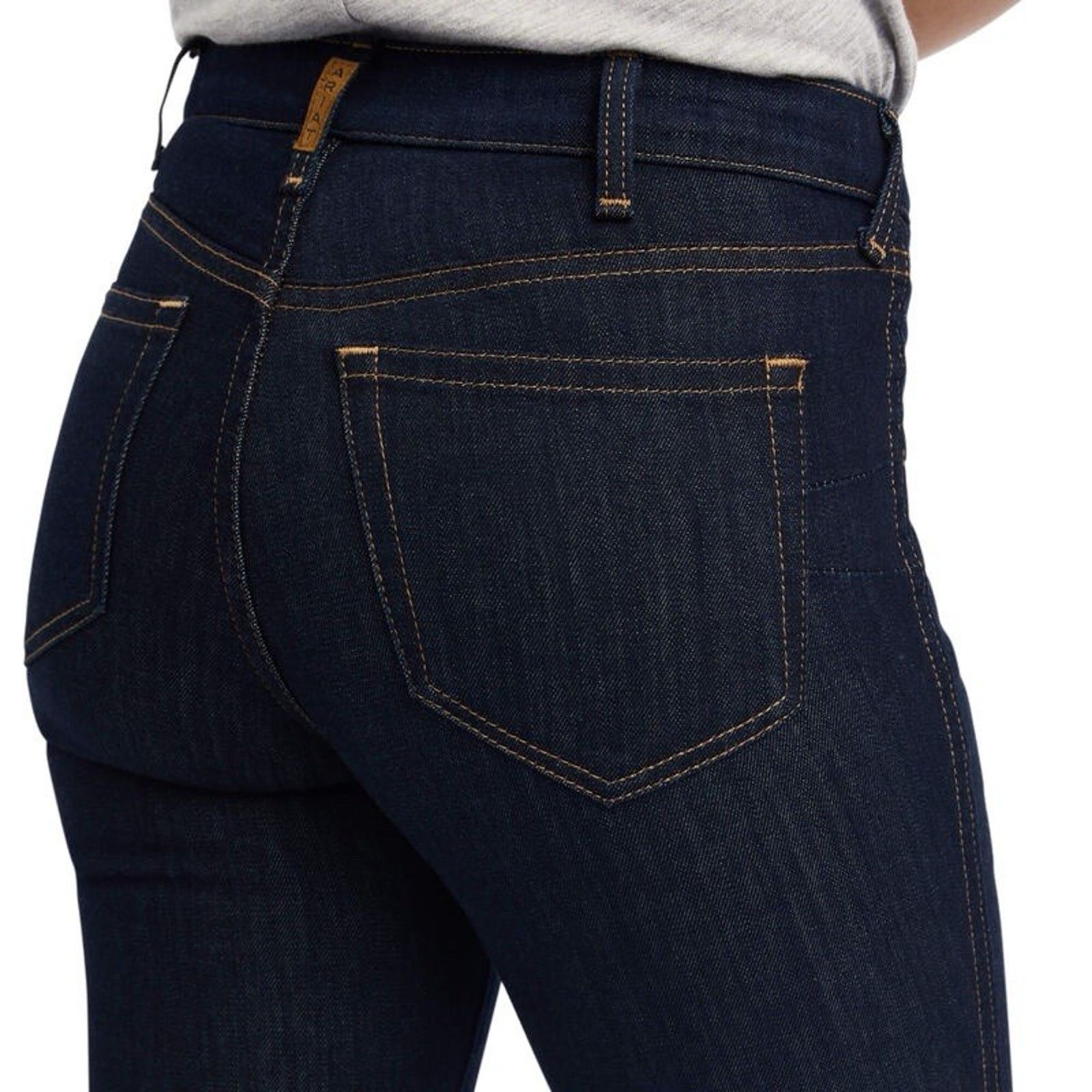 Ariat NWT Ariat R.E.A.L 32R High Rise Flare Jean Dark Wash Western Size 32" / US 10 / IT 46 - 6 Thumbnail
