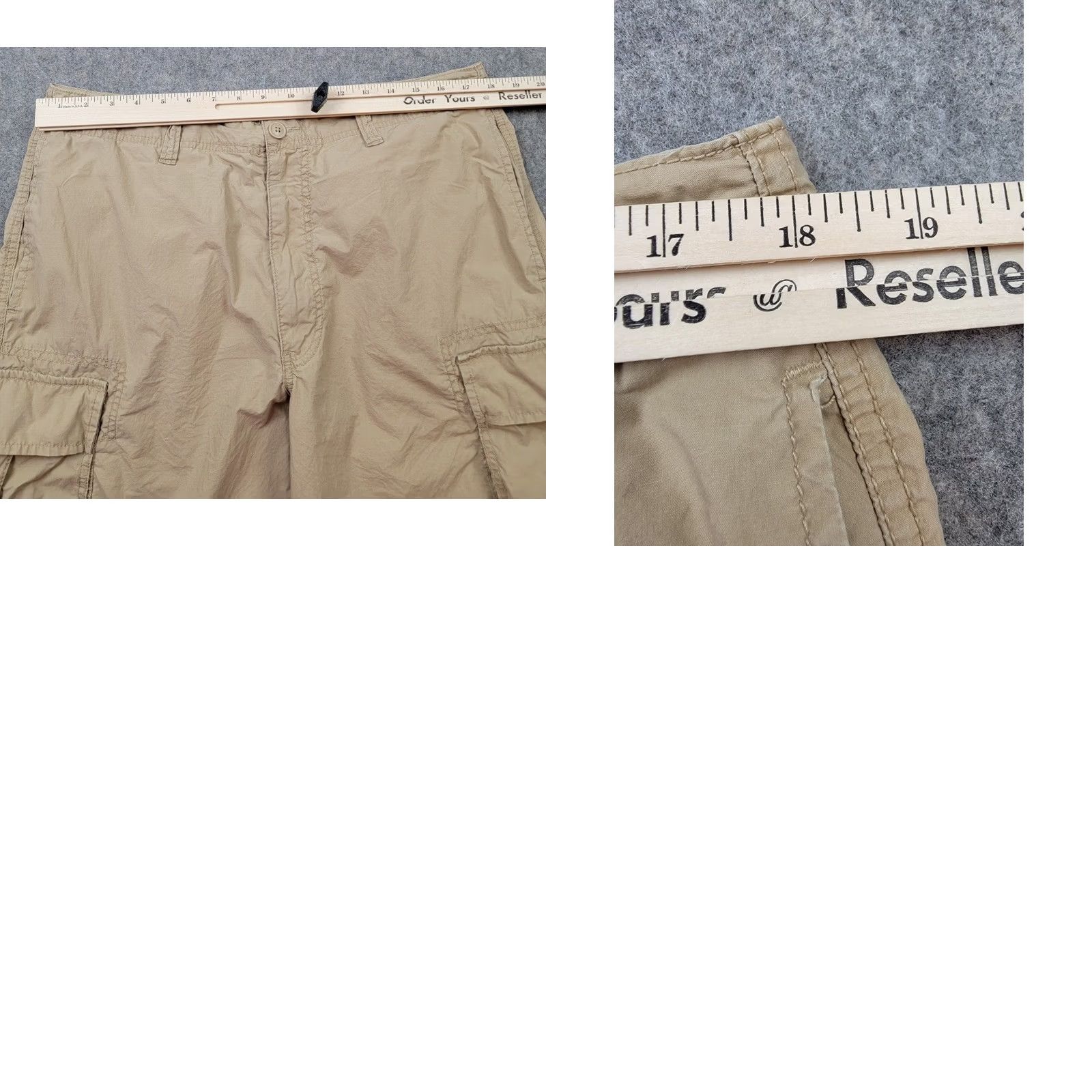 Vintage Polo Jeans Company Shorts Cargo Polo Jeans Company Shorts Mens 36 Brown Cargo RL American Flag 90s Army Casual Mens Size US M / EU 48-50 / 2 - 10 Thumbnail