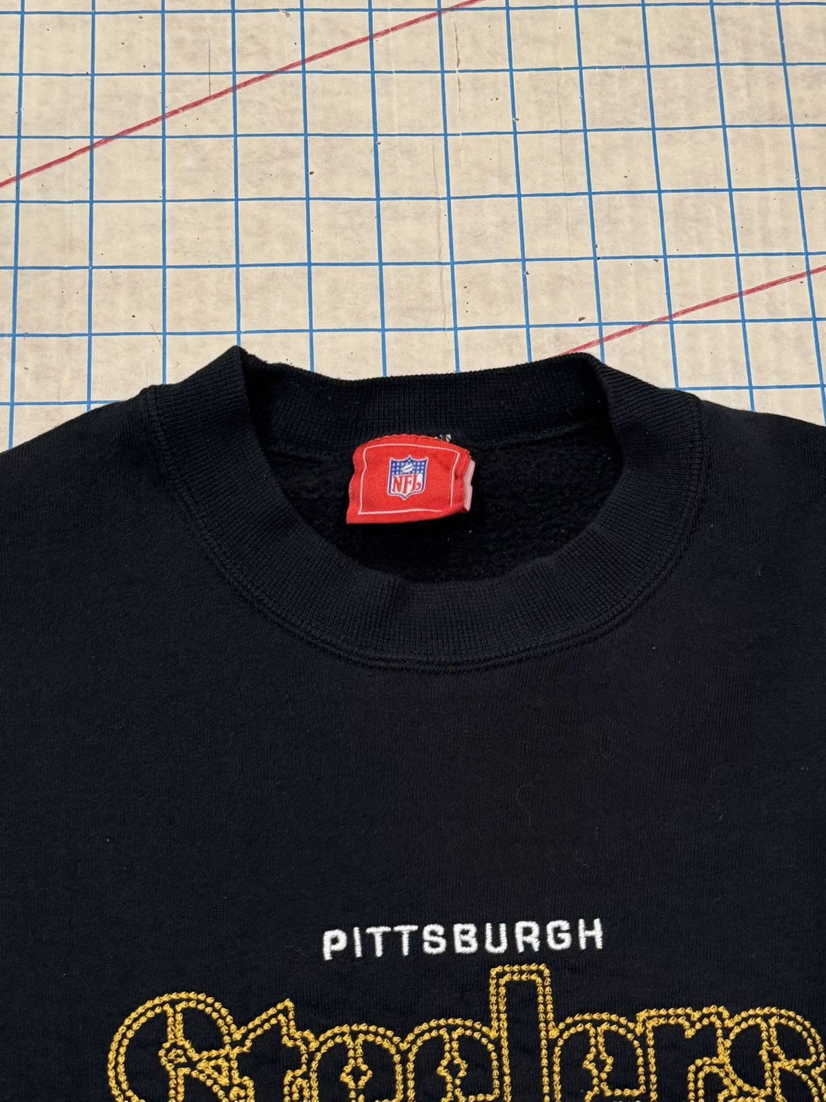 NFL Vintage NFL Pittsburg Steelers Embroidered Crewneck Black Size US M / EU 48-50 / 2 - 8 Thumbnail