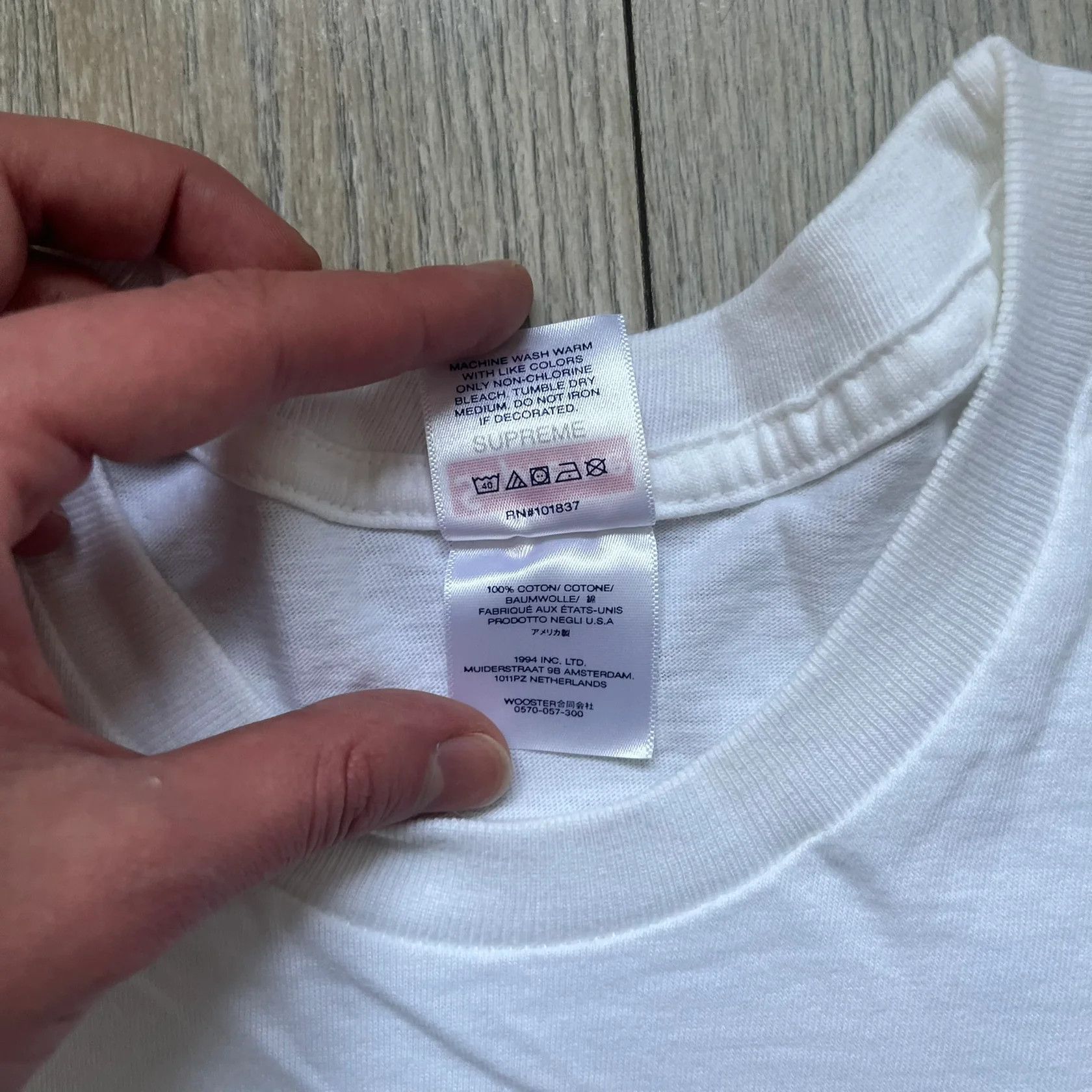 Supreme Supreme 30th Anniversary SS24 First Tee Size US L / EU 52-54 / 3 - 6 Thumbnail