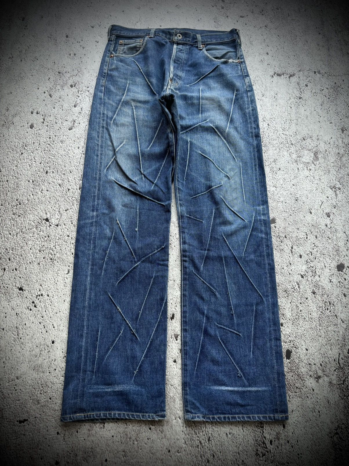 Levi's Vintage Clothing Vintage Levis 702 Selvedge Denim jeans Size US 33 - 2 Thumbnail
