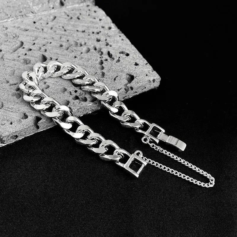 Other Silver Shiny Thick Chain Bracelet Size ONE SIZE - 2 Thumbnail