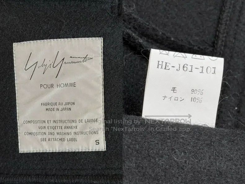 Yohji Yamamoto Yohji Yamamoto Double Breasted Woolen Blazer Size US S / EU 44-46 / 1 - 8 Thumbnail
