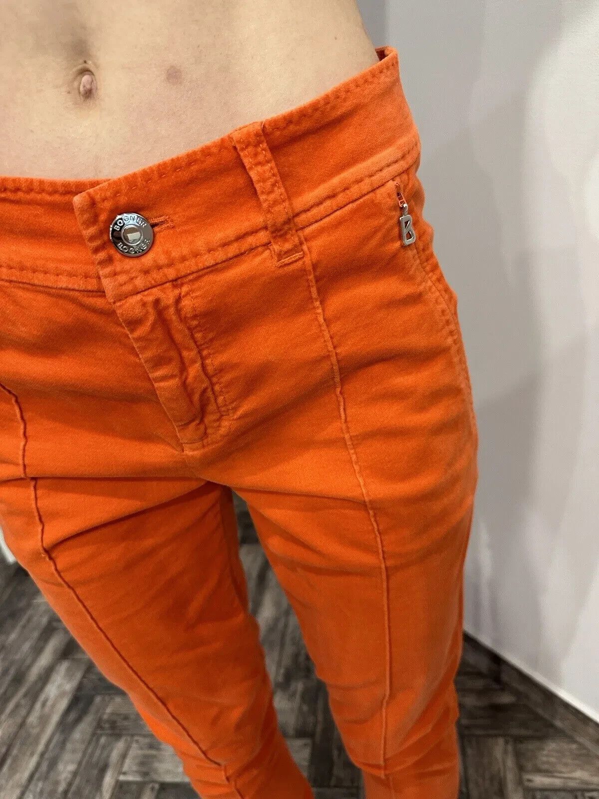 Bogner BOGNER VELVET PANTS WOMENS ORANGE TROUSERS Size Eur 34 Size 27" / US 4 / IT 40 - 9 Thumbnail