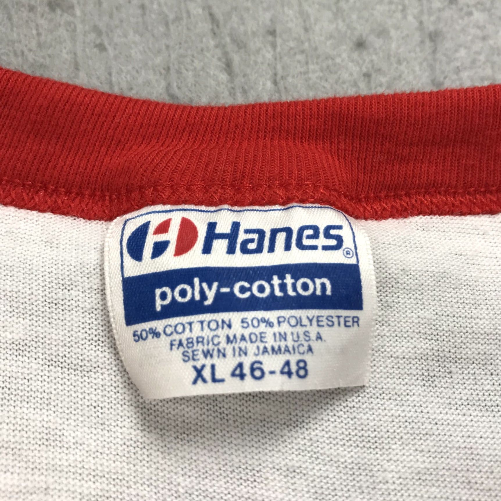 Hanes VINTAGE Hanes Santa Clara Vanguard Shirt Mens XL 80s White Cotton Crew Neck Short Sleeve Logo Single Stitch Drumline Collection Mens XL Size US XL / EU 56 / 4 - 5 Thumbnail