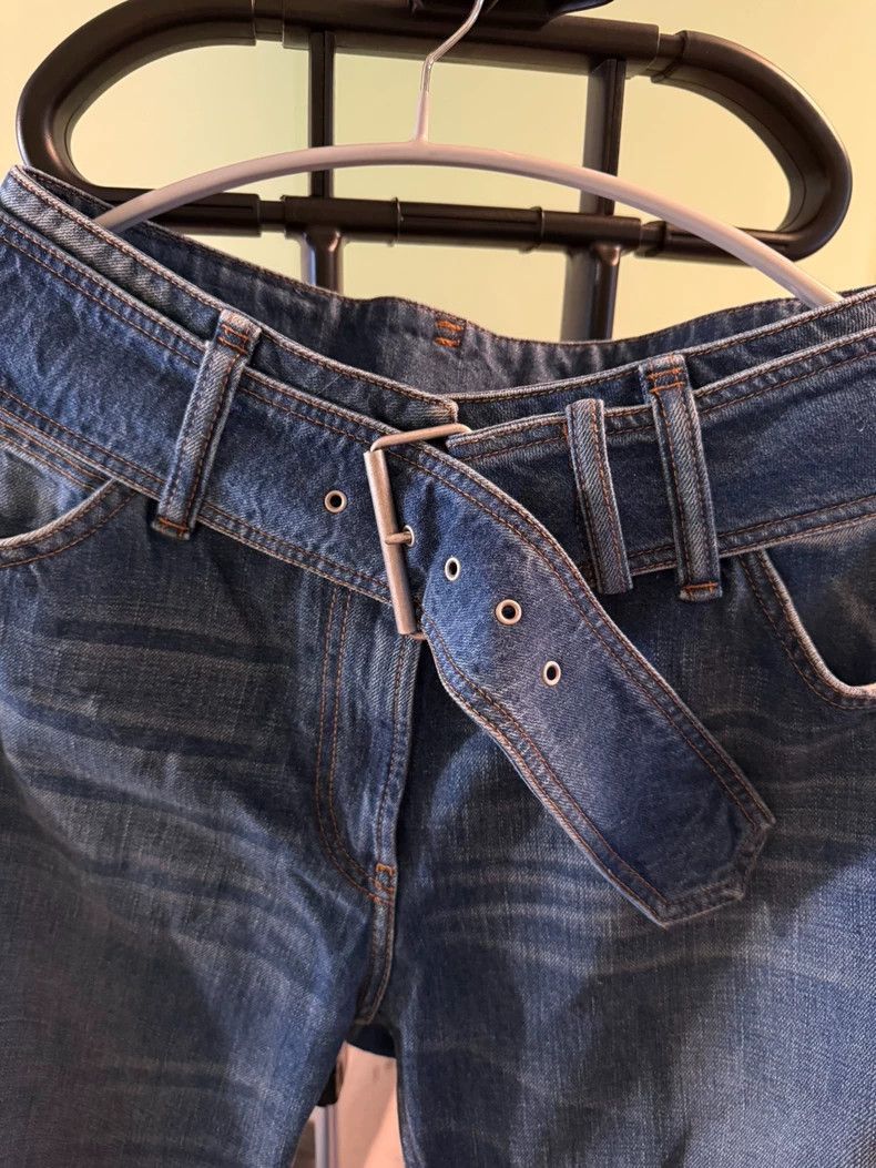 Issey Miyake Issey Miyake Low-waisted wide-leg jeans Size US 36 / EU 52 - 2 Thumbnail